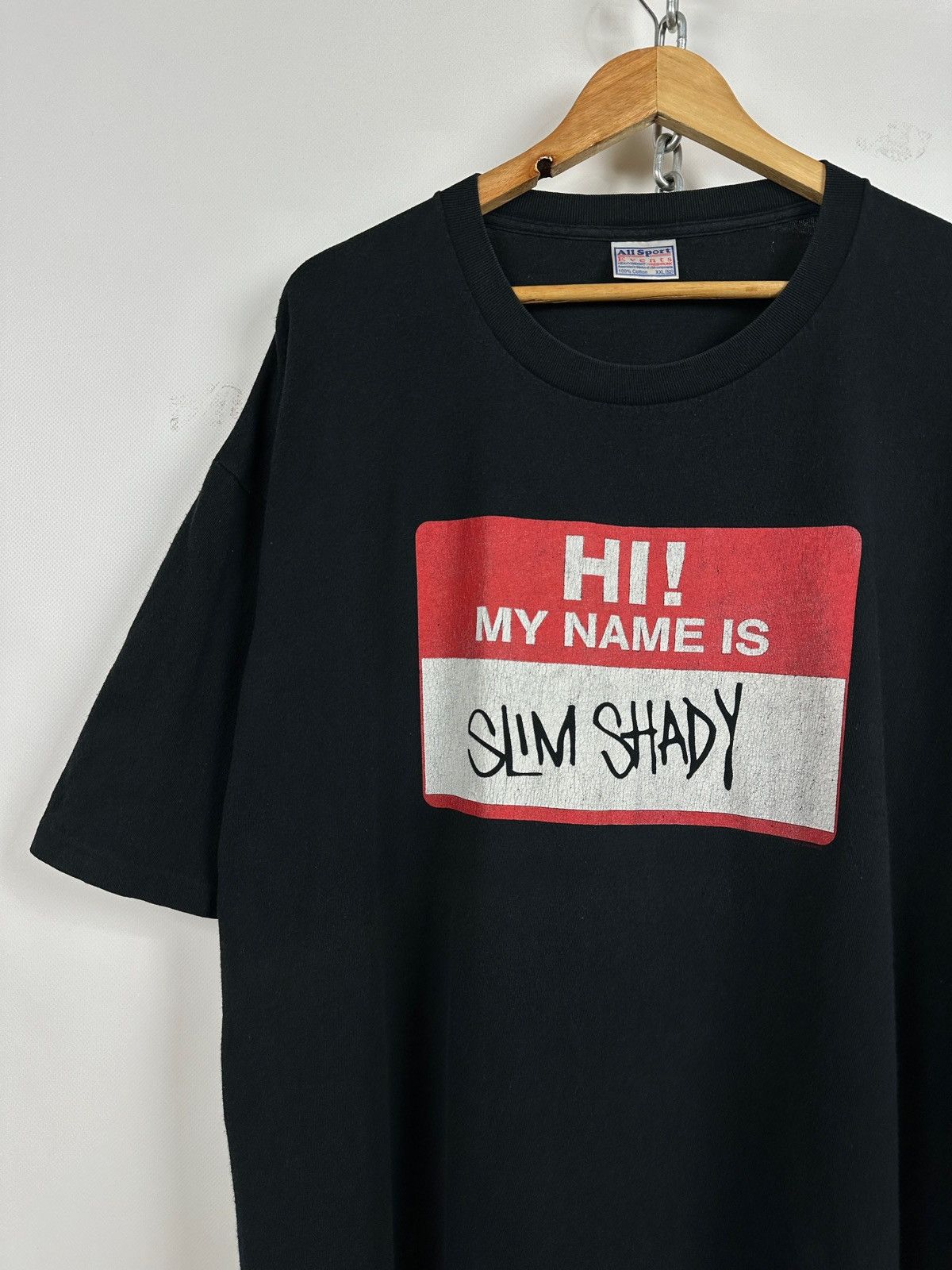Eminem Vintage Eminem Hi My Name Is Slim Shady Promo T-Shirt Size US XXL / EU 58 / 5 - 5 Thumbnail