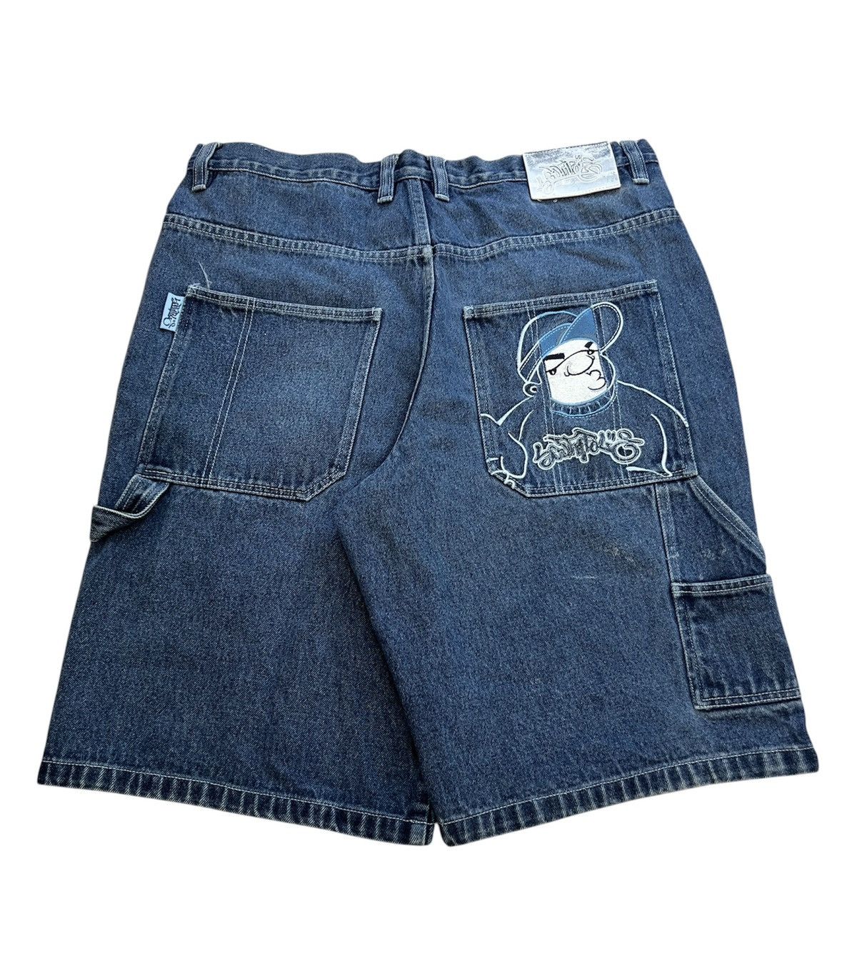 Southpole Southpole B-Boy Baggy Hip Hop Denim Shorts Mens MD Vtg