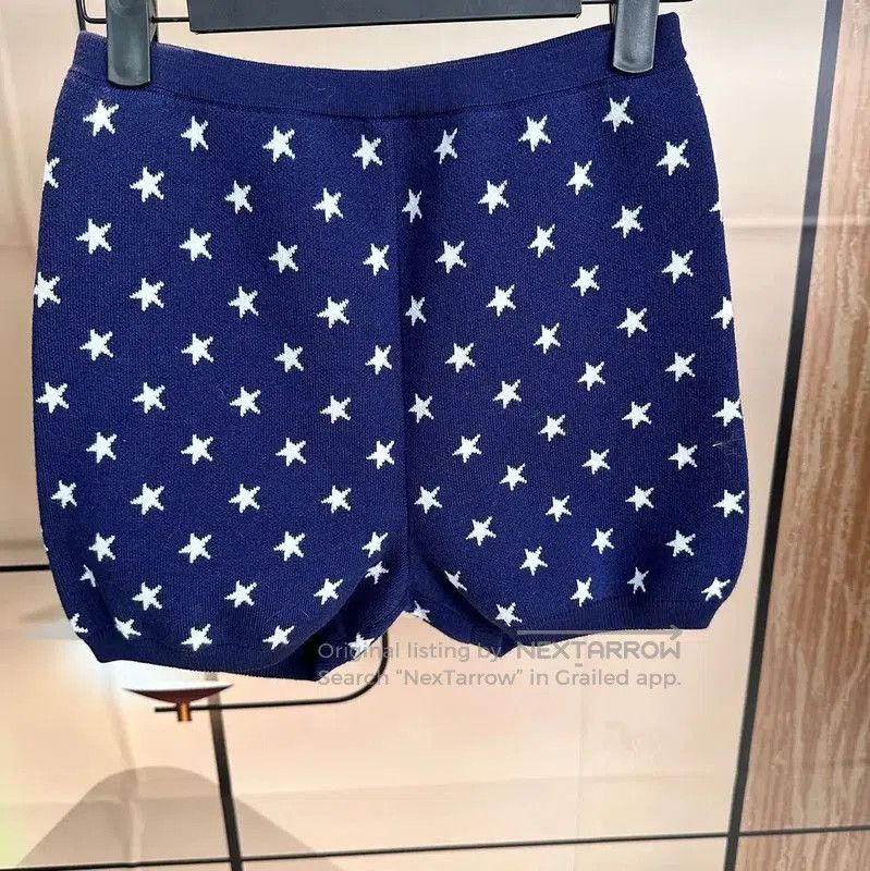 Miu Miu Miu Miu Star Pattern Spring Shorts . Size 23" - 2 Thumbnail