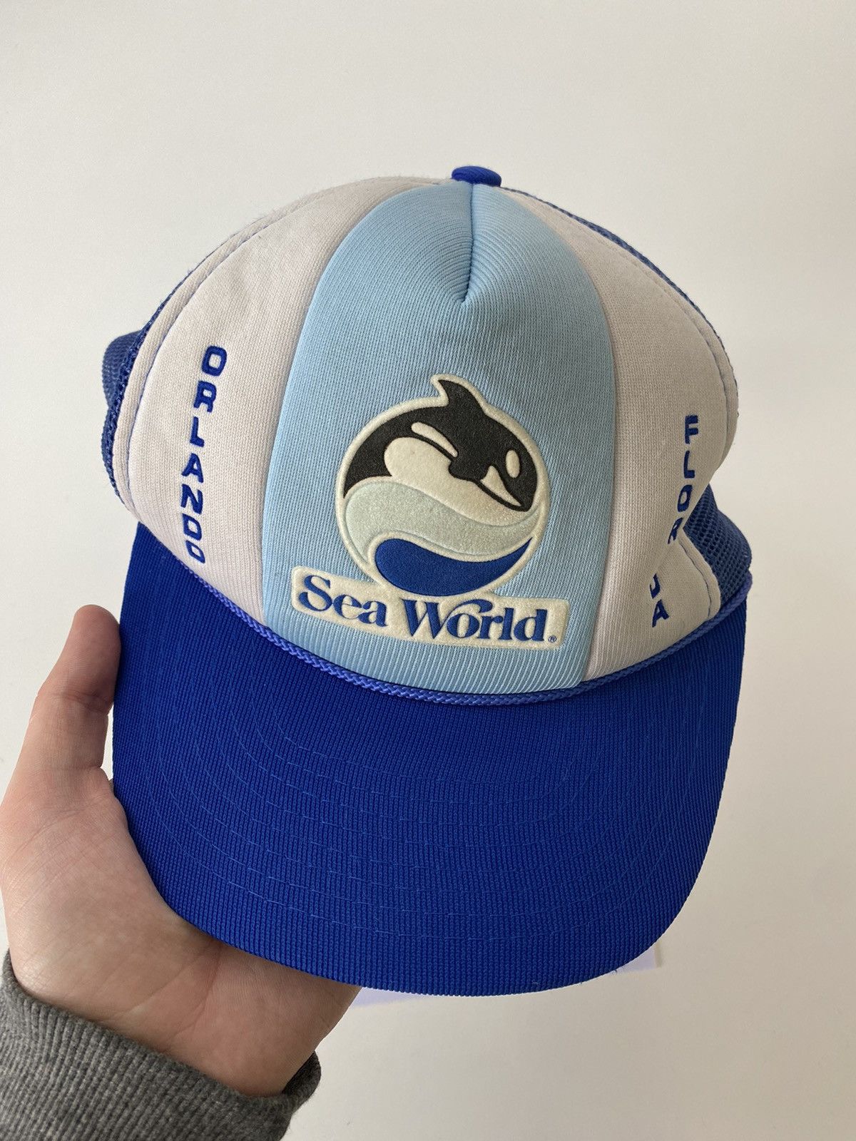 Vintage Orlando Sea World Florida tracker cap hat Size ONE SIZE - 2 Thumbnail