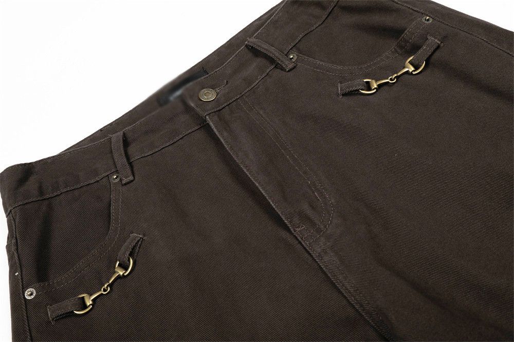 Jean American men's chain straight leg retro jeans Size US 32 / EU 48 - 3 Thumbnail
