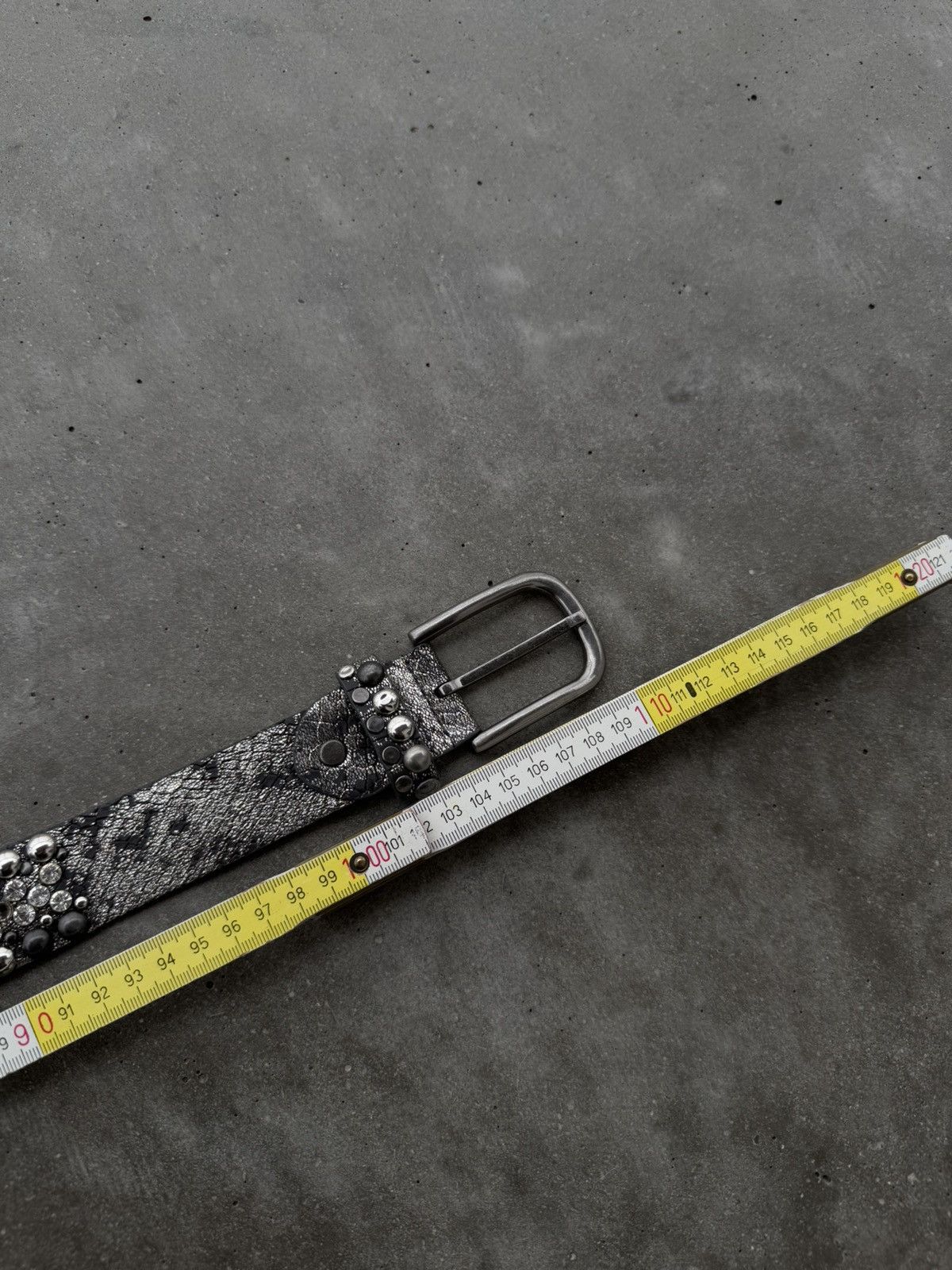 Japanese Brand × Vintage *VINTAGE* Archive Avant Garde Y2K stones belt Size 34 - 6 Thumbnail