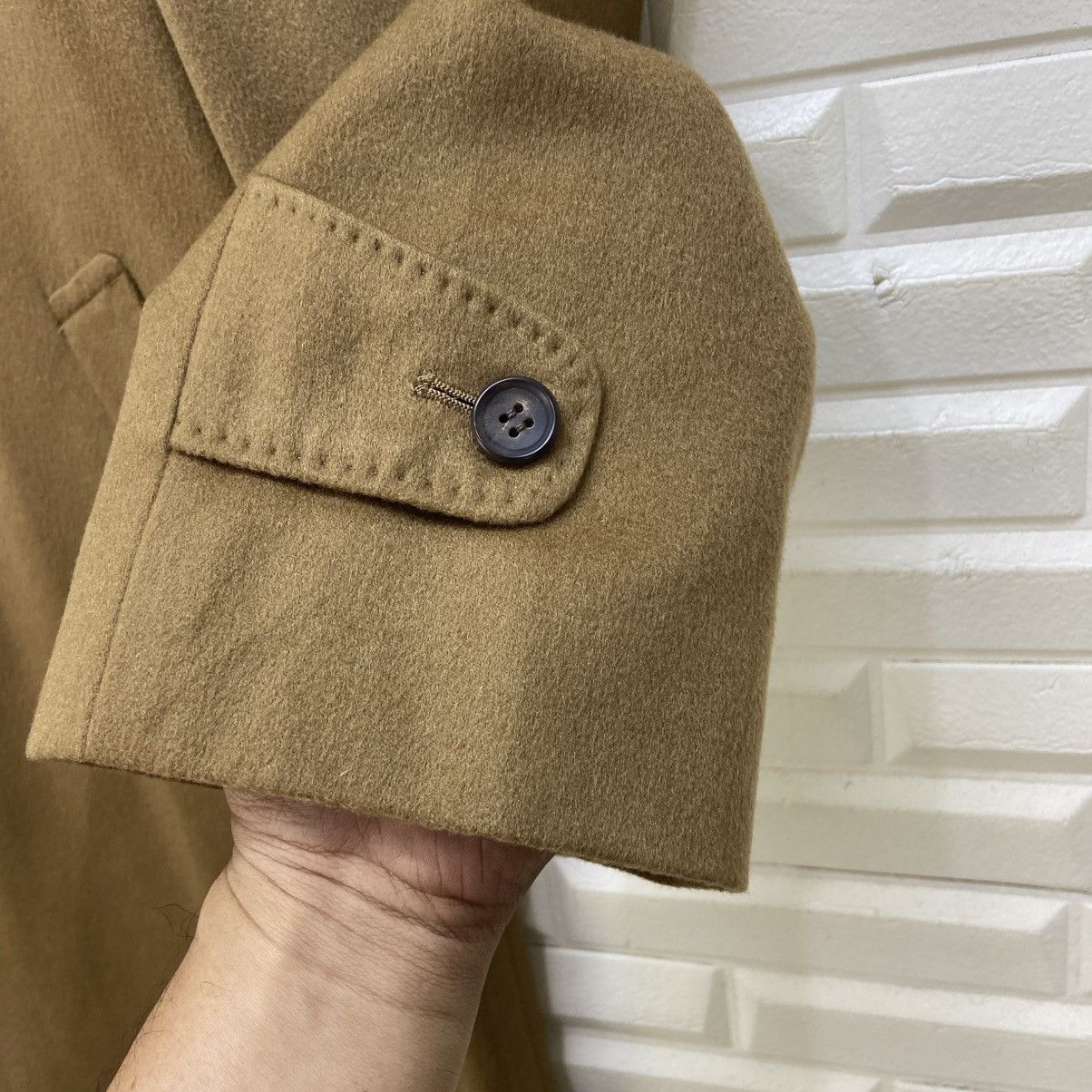 Ermenegildo Zegna Cloth by Ermenegildo Zegna Italy 100% Cashmere Long Overcoat Size US S / EU 44-46 / 1 - 6 Thumbnail