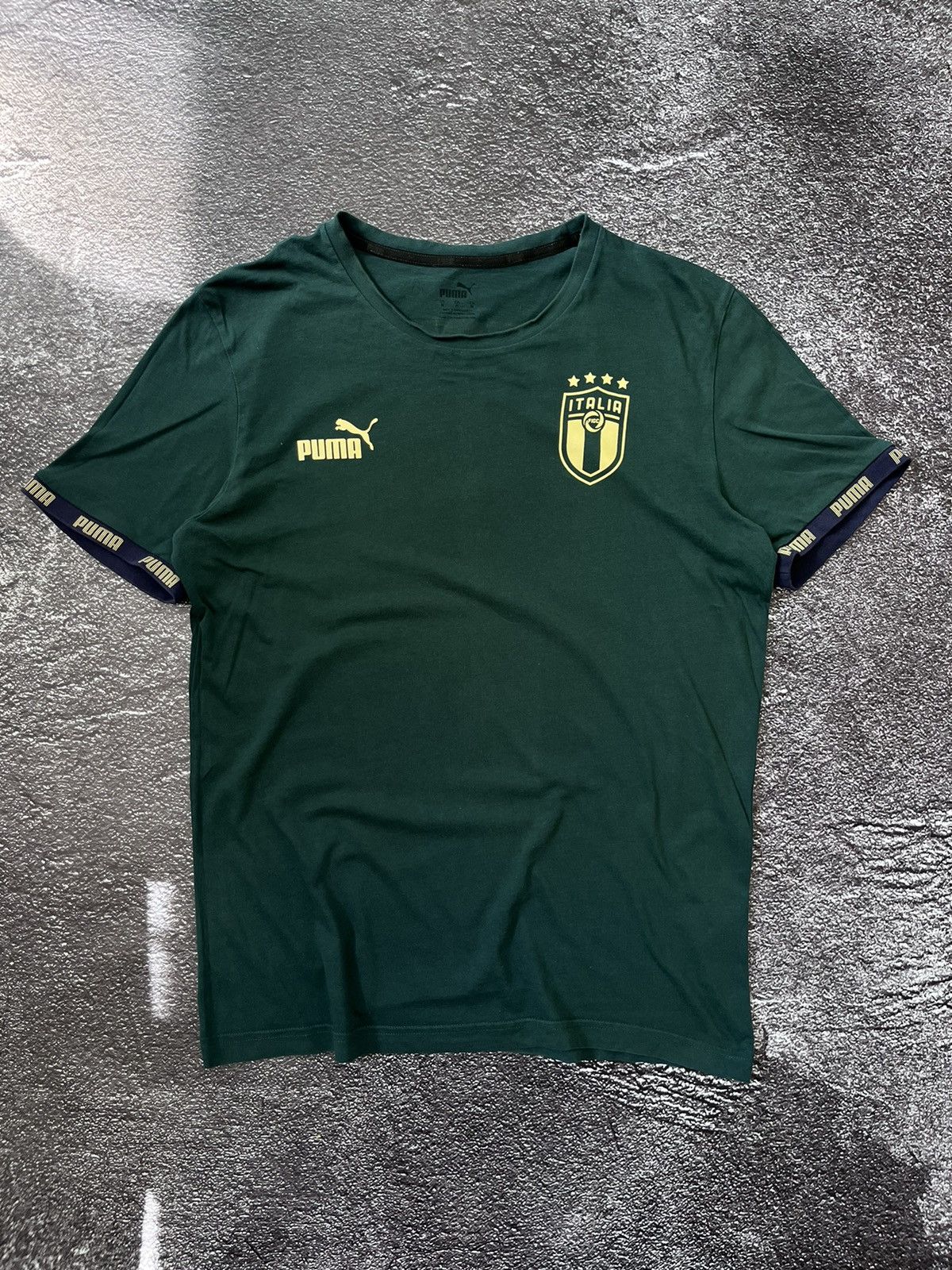Puma Vintage Puma Italia Green Big Logo Tee t-shirt Size US M / EU 48-50 / 2 - 1 Thumbnail