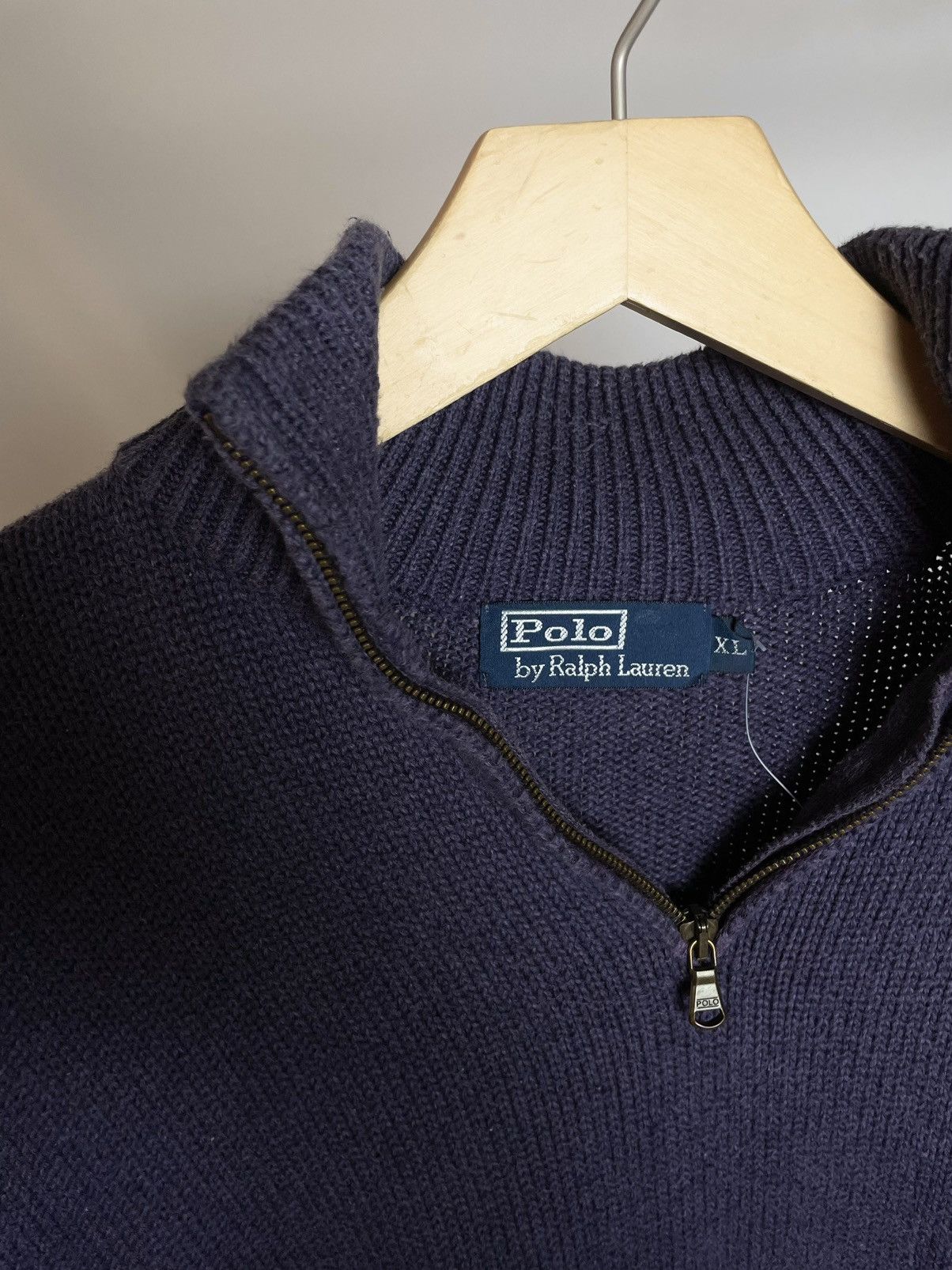 Polo Ralph Lauren Vintage 🎆 Polo by Ralph Lauren purple 1/3 zip knit sweater Size US XL / EU 56 / 4 - 9 Thumbnail