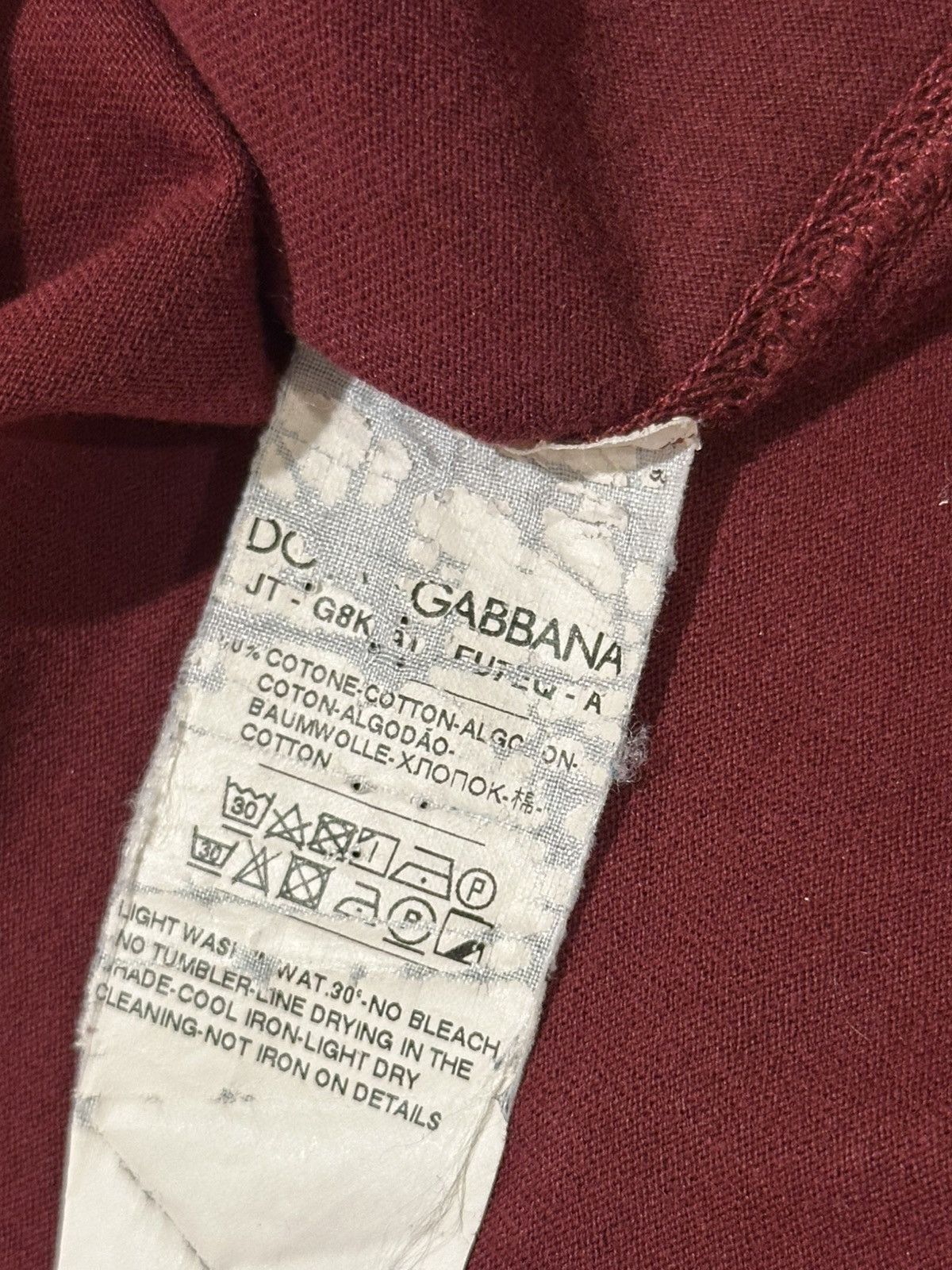 Dolce & Gabbana Dolce & Gabbana Red Classic T-Shirt Size US XL / EU 56 / 4 - 5 Thumbnail