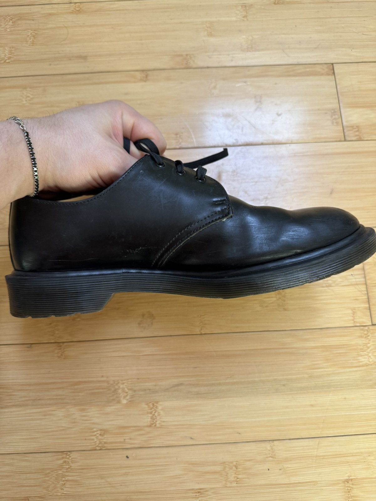 Dr. Martens Doc Martin 1461 Boanil Brush All Black Derby Size US 8 / EU 41 - 7 Thumbnail