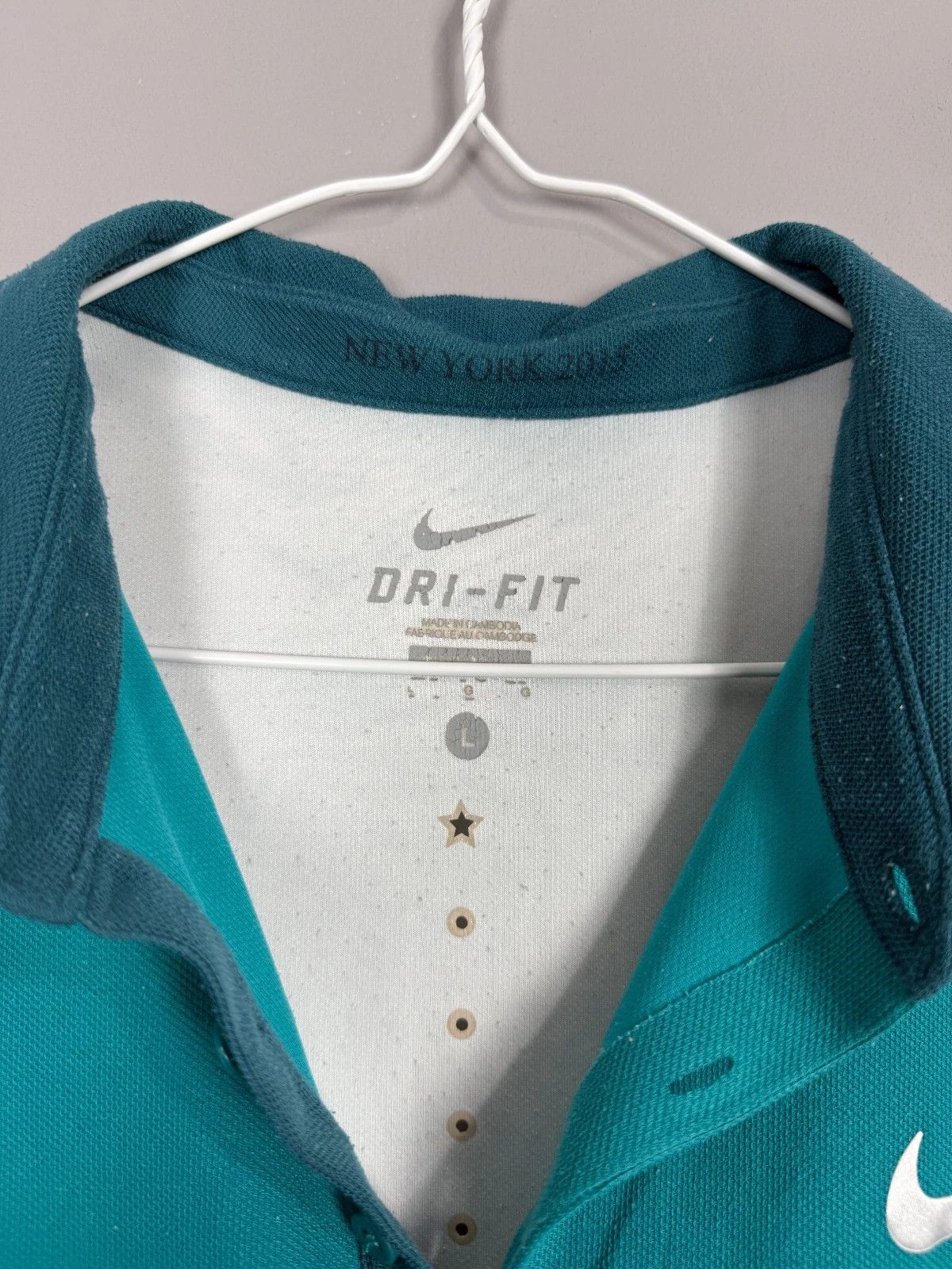 Nike Nike Roger Federer RF 2015 US Open Tennis Polo Shirt Size US L / EU 52-54 / 3 - 5 Thumbnail