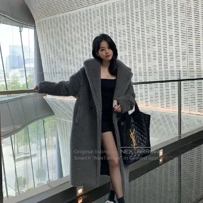 Max Mara MaxMara Gray Wool Women's Coat . Size S / US 4 / IT 40 - 7 Thumbnail