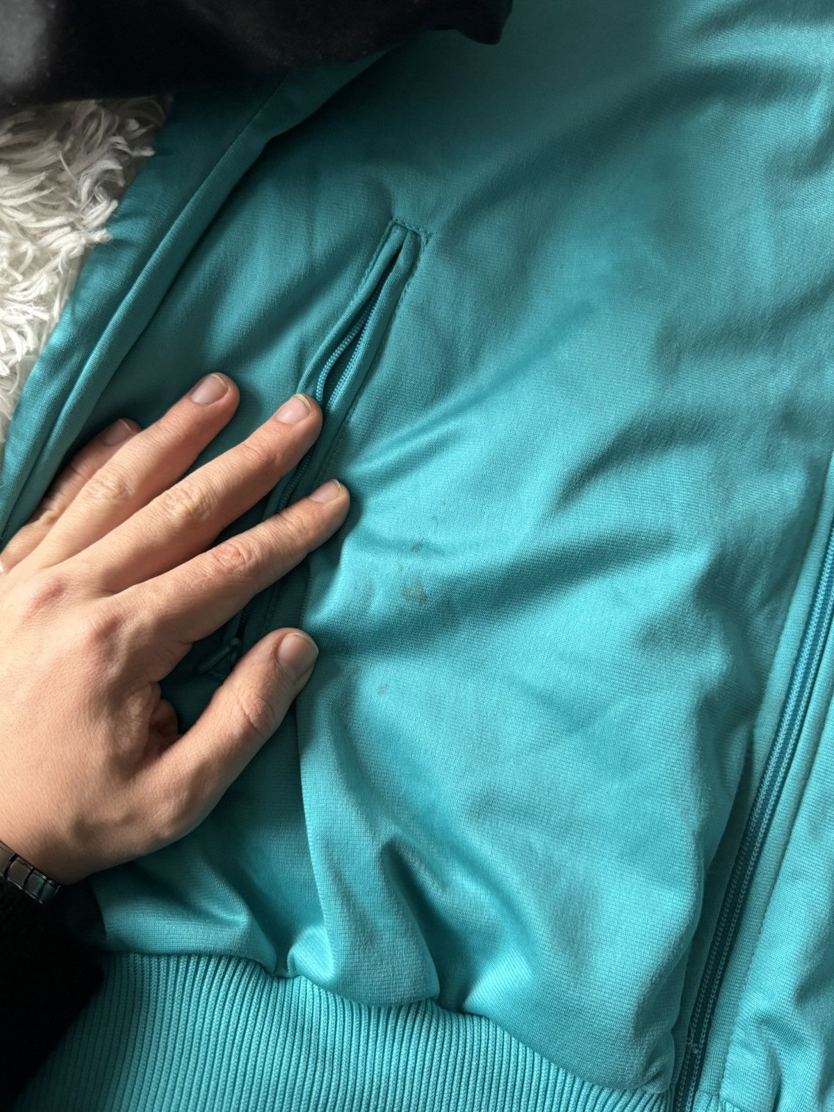 Adidas × Vintage Crazy Adidas Turquoise Vintage Retro 90s Zip Track Suit Size US M / EU 48-50 / 2 - 10 Thumbnail