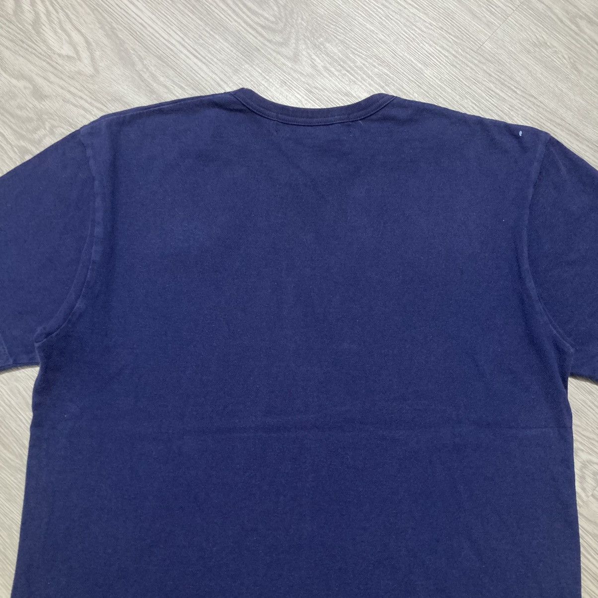 Comme des Garcons PLAY 🇯🇵AD 2019 Comme Des Garcons Play Double Heart Patch Tee Navy Size US M / EU 48-50 / 2 - 10 Thumbnail