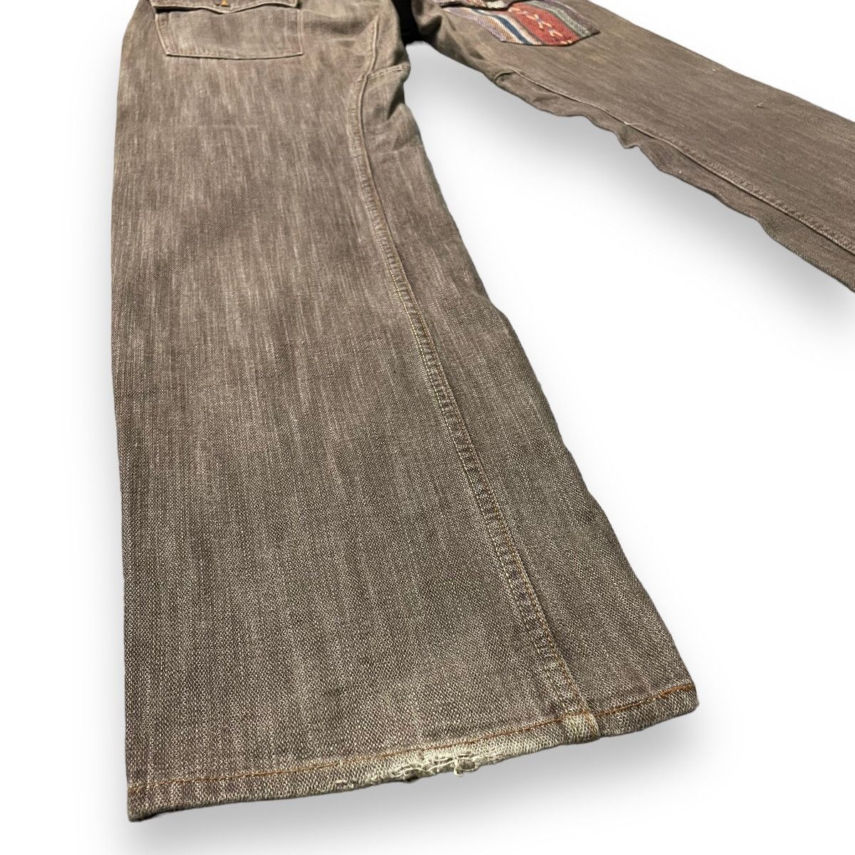 If Six Was Nine × Japanese Brand × Le Grande Bleu (L.G.B.) 🇯🇵 DOMINATE HANDCRAFTED NATIVE SPIRAL CUT JEANS Size US 34 / EU 50 - 13 Thumbnail