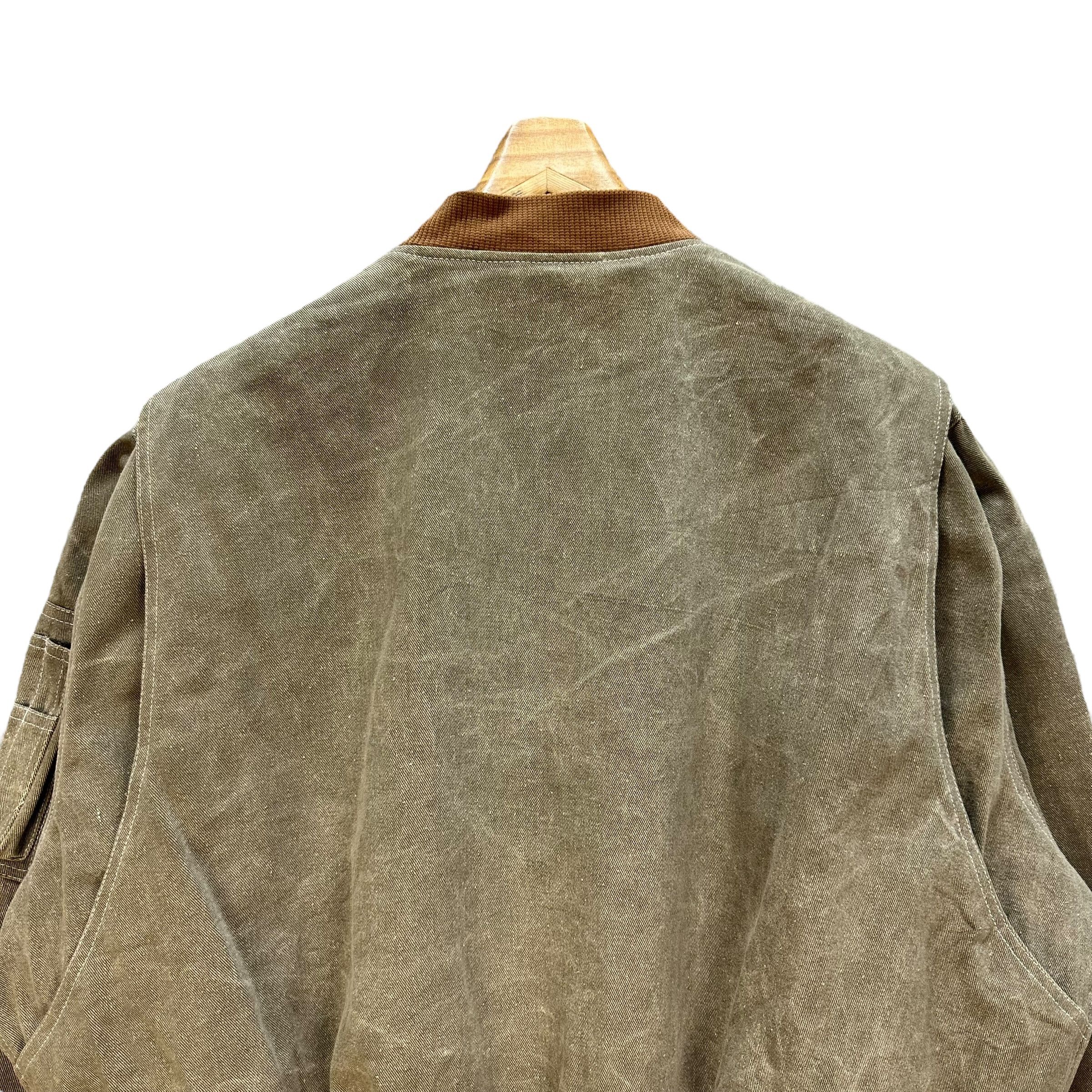 PERSON'S PERSON'S Capital P Big Logo Work Bomber Jacket #A56-1290 Size US XL / EU 56 / 4 - 13 Thumbnail