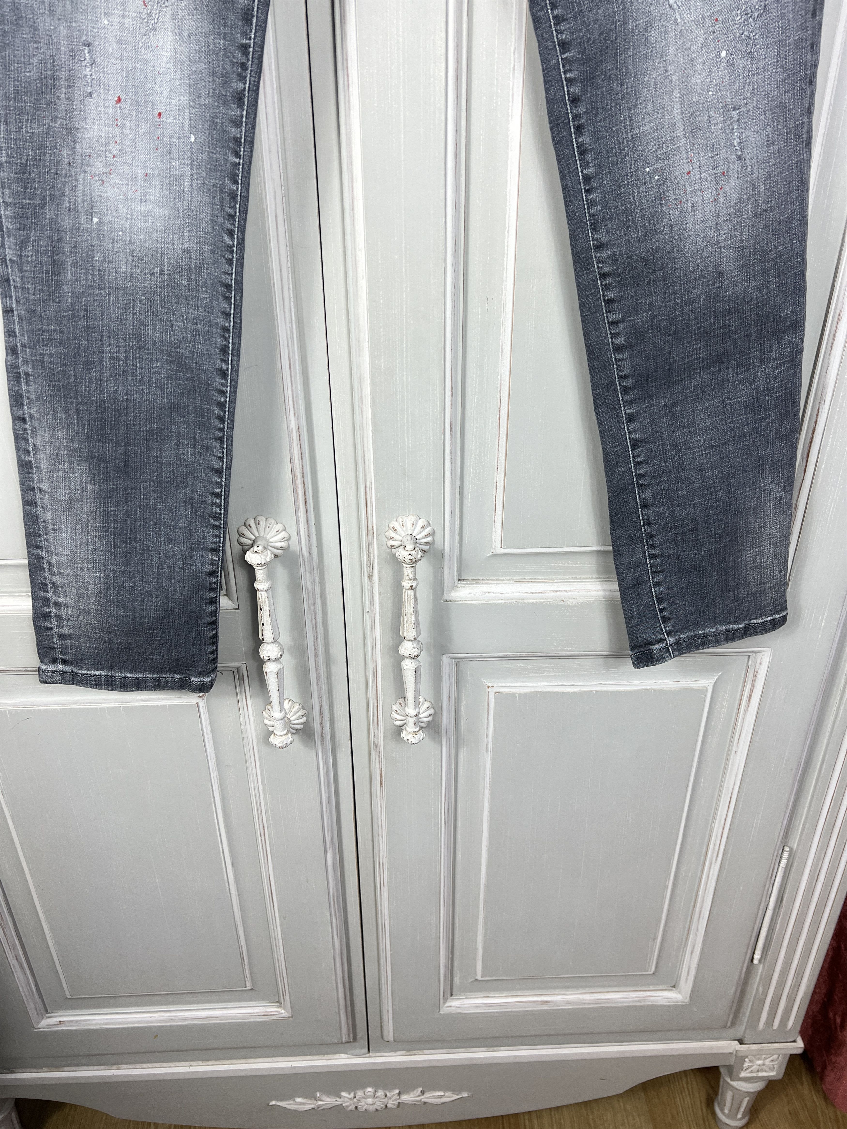Dsquared2 DSQUARED2 GREY DENIM SLIM JEANS Size US 30 / EU 46 - 2 Thumbnail
