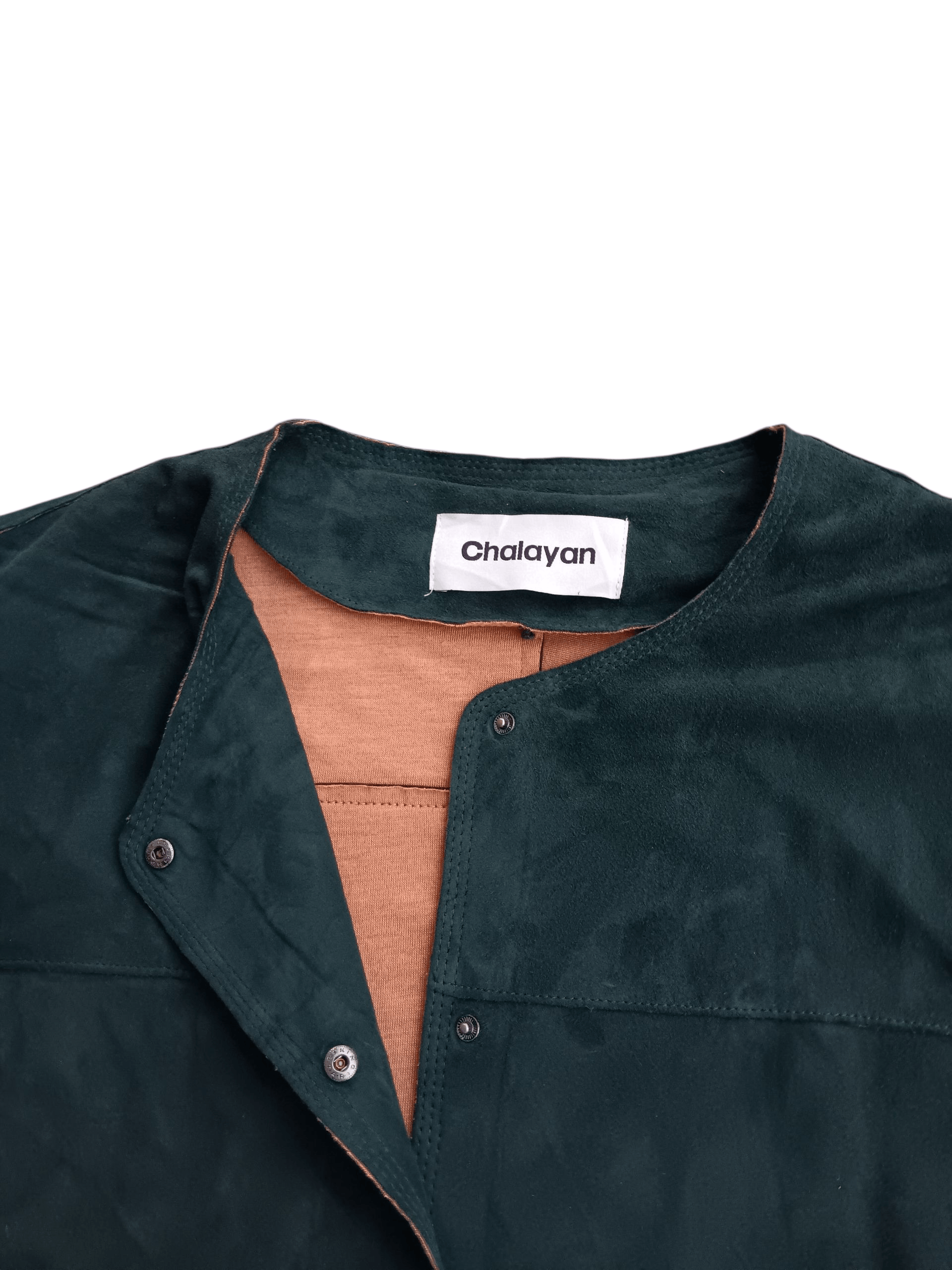 Hussein Chalayan Chalayan by hussein chalayan suede green dress Size L / US 10 / IT 46 - 3 Thumbnail