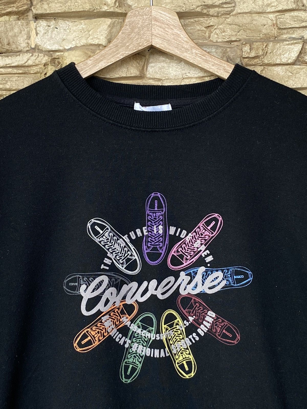 Converse Converse Boxy Multicolor Logo Shoes Sweatshirt Size US M / EU 48-50 / 2 - 4 Thumbnail