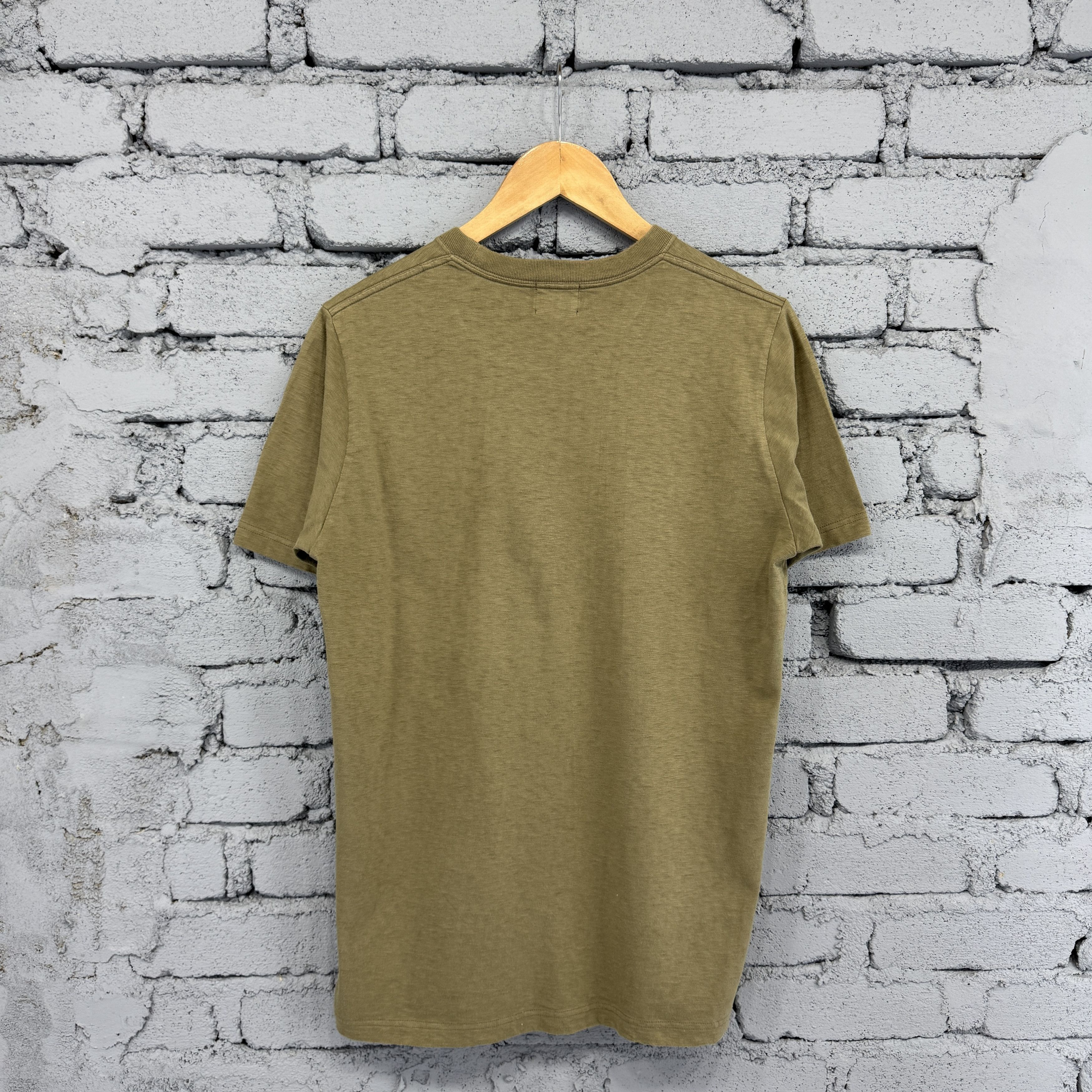 Japanese Brand Japanese Brand Red Ear Olive Plain Sunfaded Tshirt Size US M / EU 48-50 / 2 - 2 Thumbnail