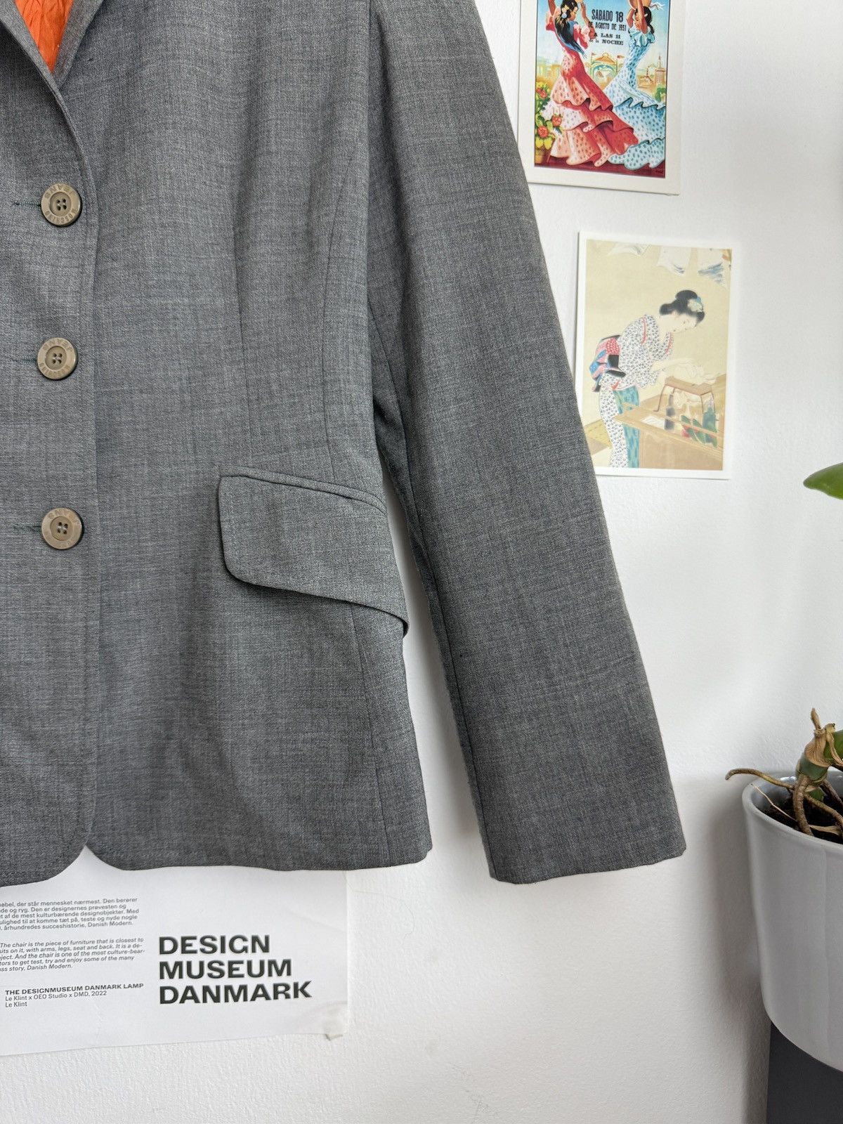 Moschino Vintage y2k Moschino cropped blazer jacket S old money office Size XS / US 0-2 / IT 36-38 - 5 Thumbnail
