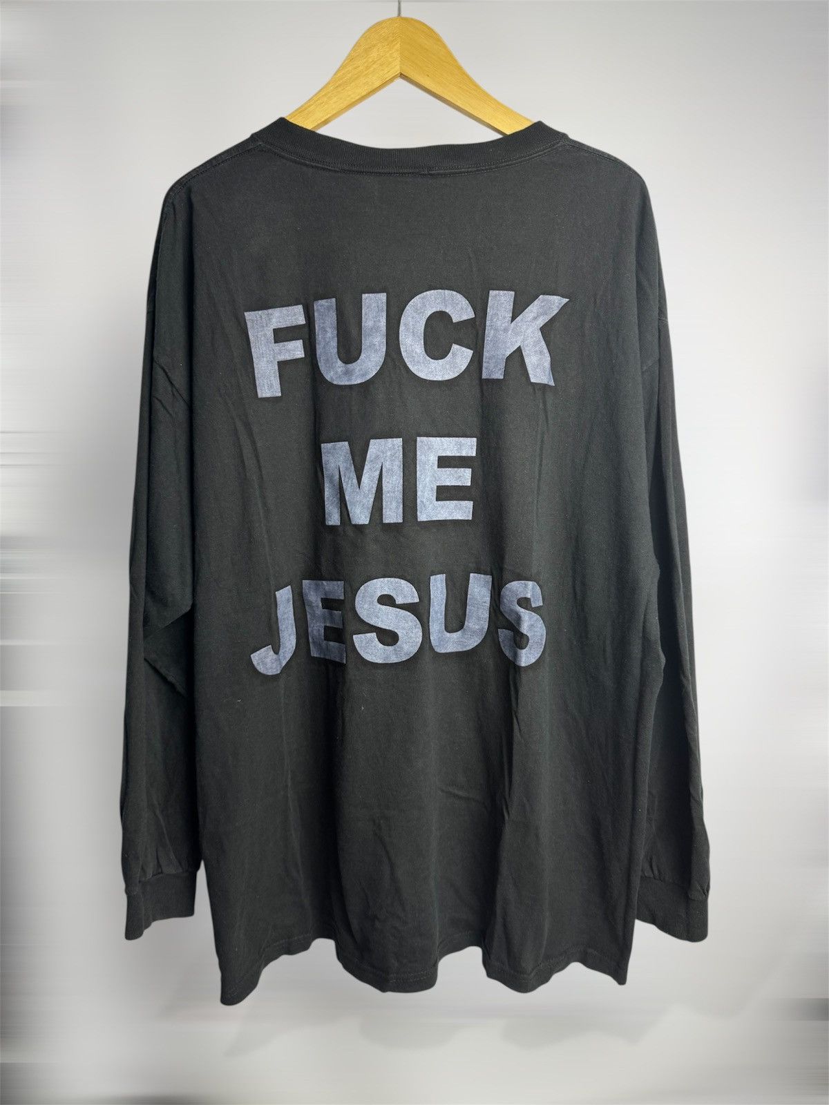 Band Tees Marduk "Fuck Me Jesus" Long Sleeve 2001 Size US XL / EU 56 / 4 - 2 Thumbnail