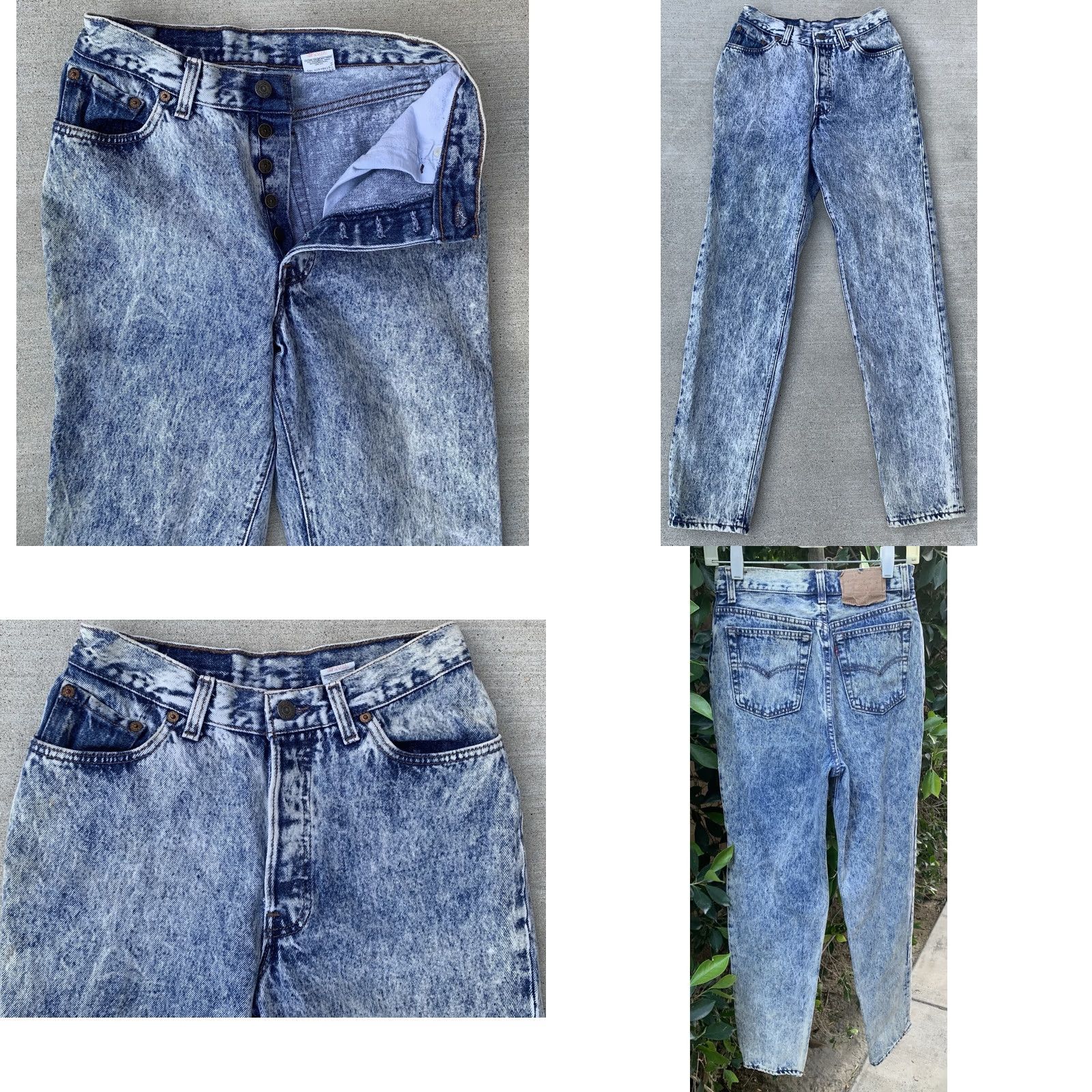Levi's VINTAGE Levi's 501 Jeans Denim 80s 90s High Waist Tapered Leg Womens Juniors 28in Inseam 31.5in Blue Cotton Button Fly Size 32" / US 10 / IT 46 - 9 Thumbnail