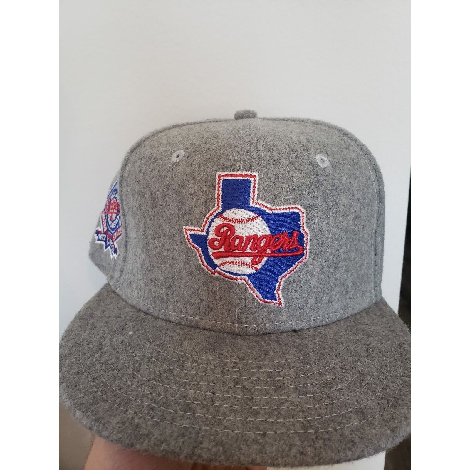 New Era Texas Rangers Hat Arlington Stadium Wool Size 7 1/8 New Era Size ONE SIZE - 1 Thumbnail