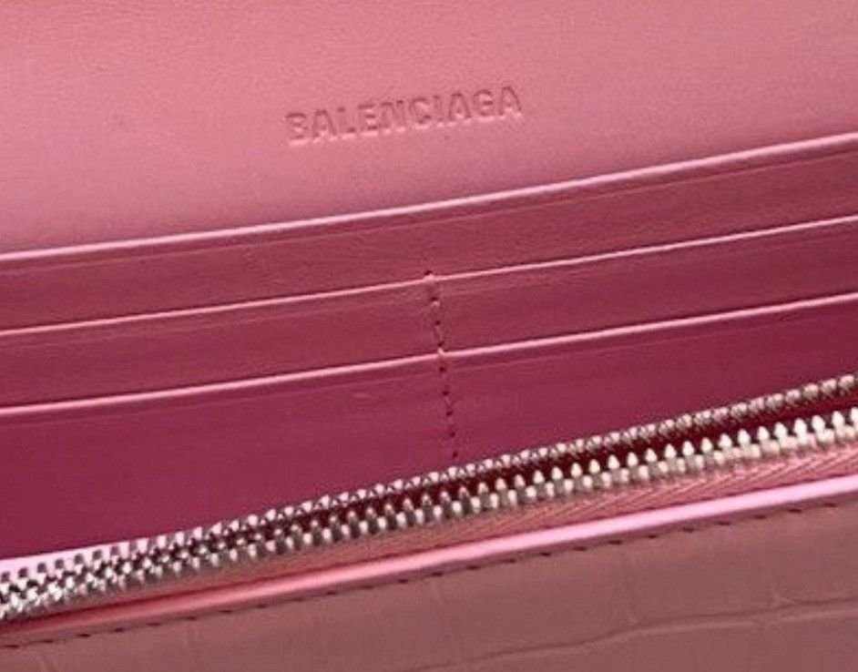 Balenciaga Pink Crocodile Leather Bag Size ONE SIZE - 8 Thumbnail