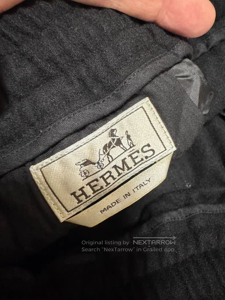 Hermes Hermes Casual pants, 100% Wool, with drawstring at waist, Size US 40 / EU 56 - 6 Thumbnail