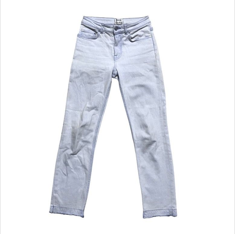 Acne Studios Women’s Acne Studios Row Bleached Jeans Denim Washed Dyed Size 25" / US 0 / IT 36 - 1 Thumbnail