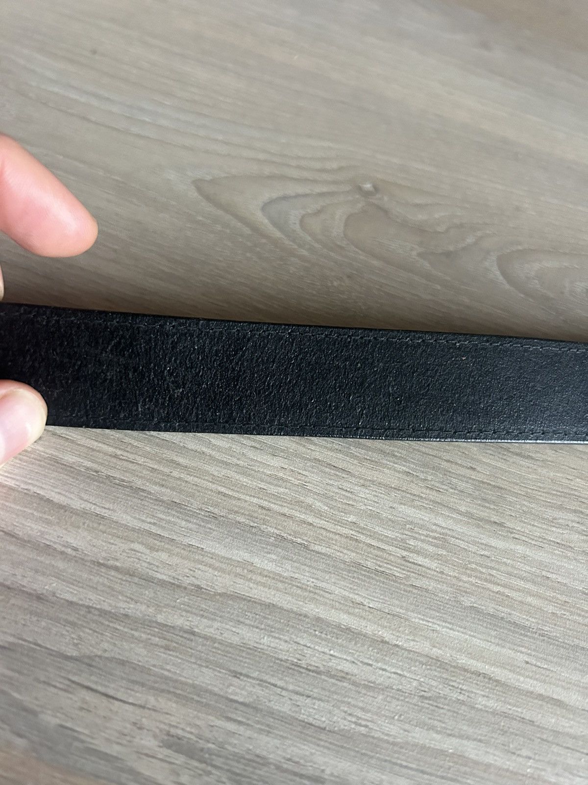 Gucci Vintage Gucci Black Belt with Gold-Tone Buckle – Size 95 Size 38 - 8 Thumbnail