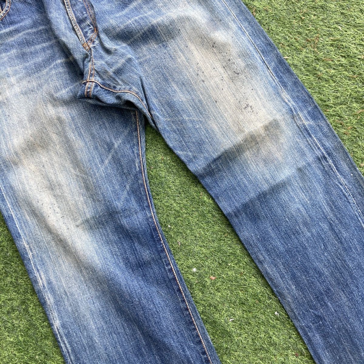 If Six Was Nine × Japanese Brand × Vintage VINTAGE SATELLITE SELVEDGE DISTRESSED JEANS Size US 36 / EU 52 - 5 Thumbnail