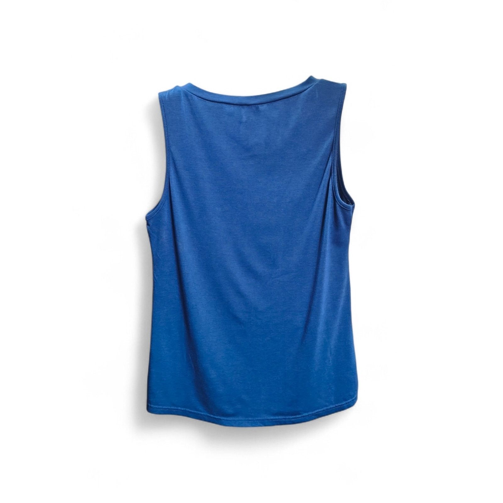 The Unbranded Brand Blue Chevron Stripe Tank Top M Retro Color Block Sleeveless Size M / US 6-8 / IT 42-44 - 5 Thumbnail