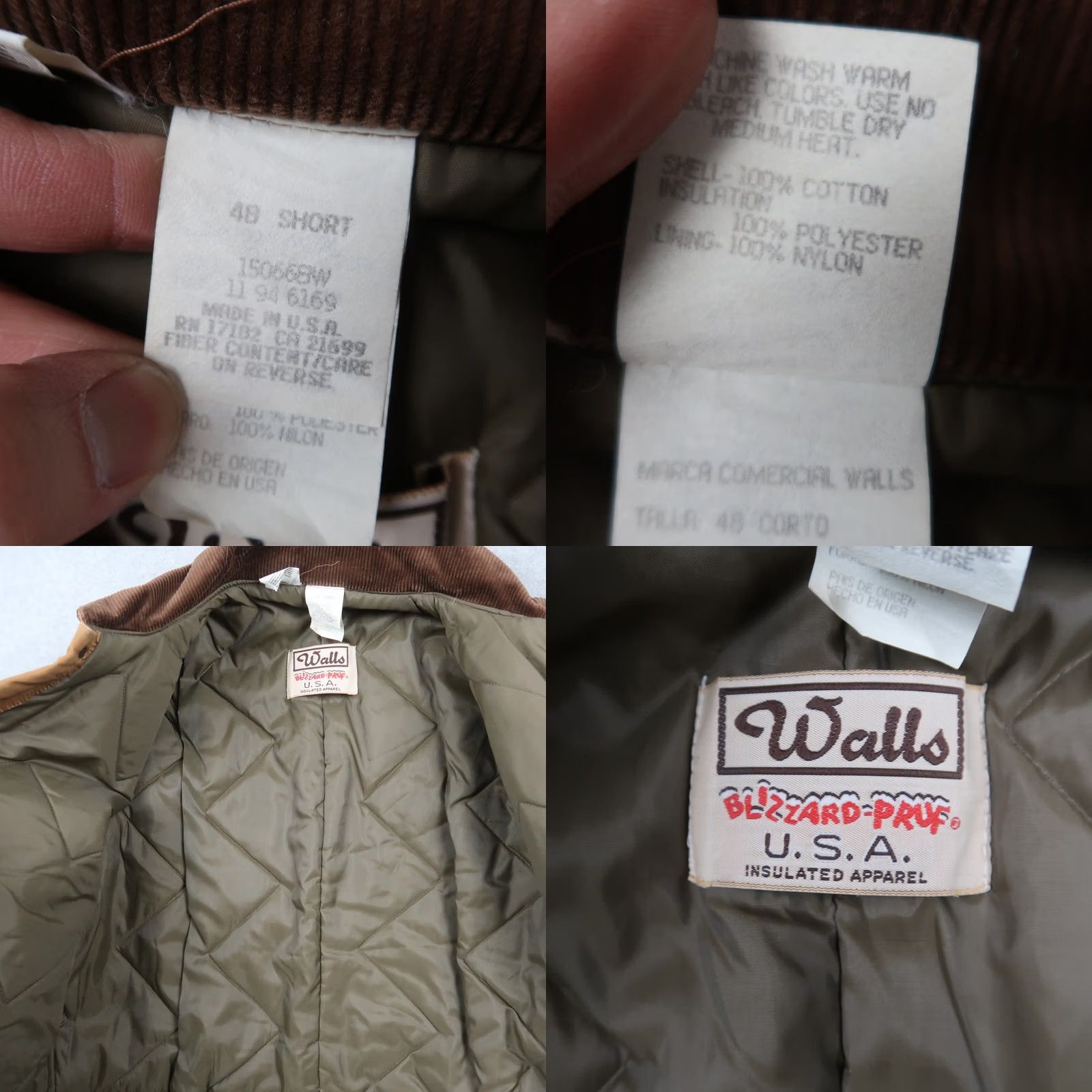 Walls VINTAGE Walls Cropped Detroit Jacket Brown Insulated Canvas 90s Grunge Denim? (Note: original title does not include Denim) Size US 32 / EU 48 - 8 Thumbnail