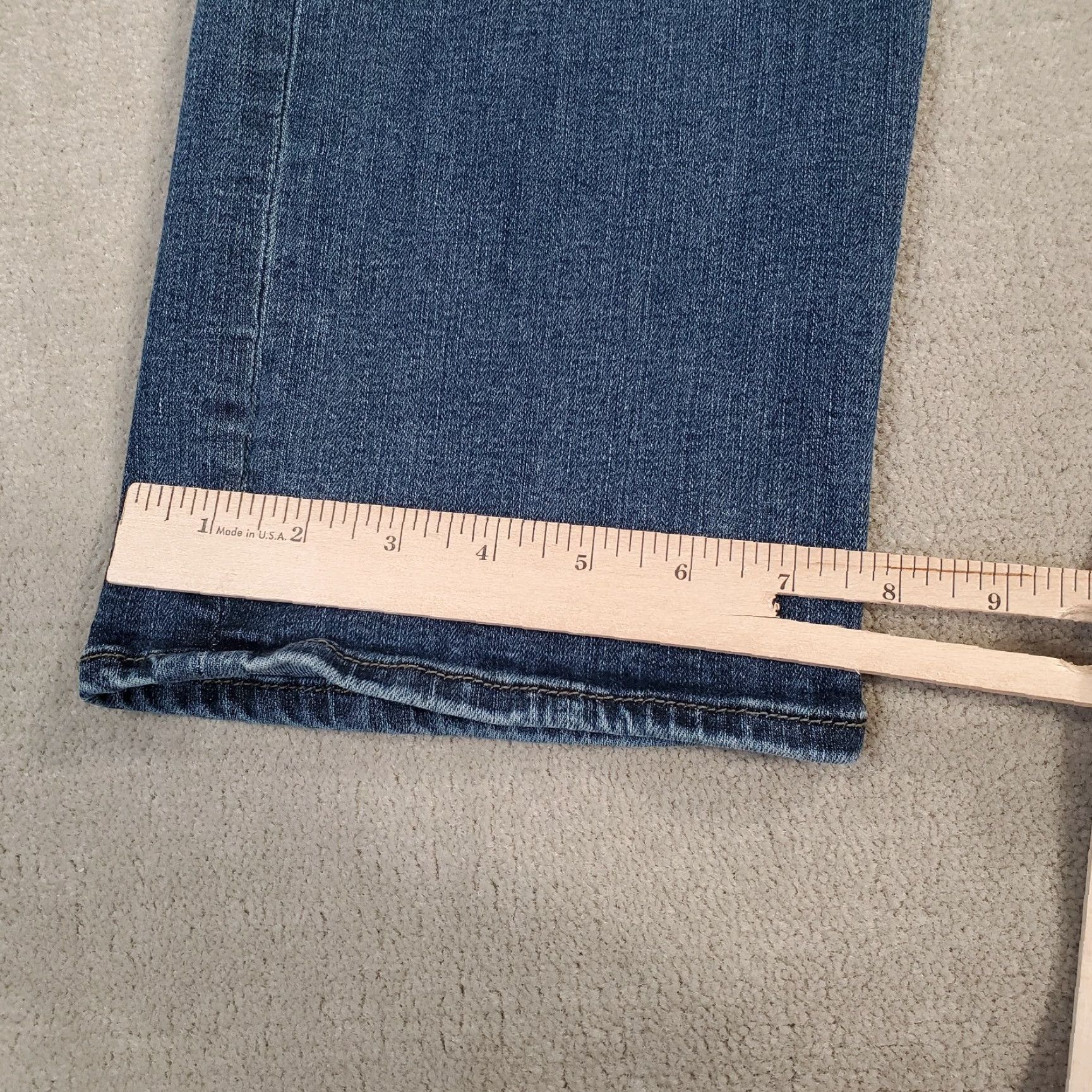 Lee Lee Jeans Mens 38x29 Blue Straight Fit Tapered Leg Extreme Motion Stretch Faded Jeans Mens 38 Blue Denim Cotton Logo Pockets Vintage No Size US 38 / EU 54 - 6 Thumbnail