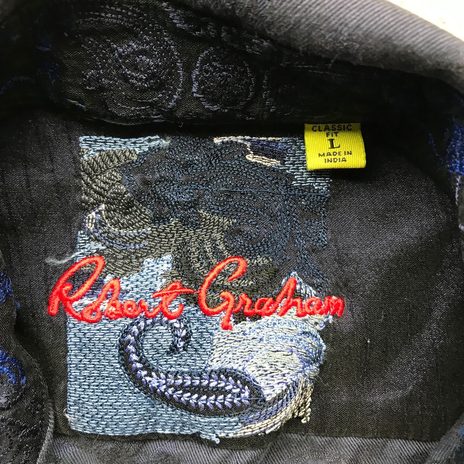 Robert Graham Robert Graham Paisley Dress Shirt Mens Large Knowledge Size US L / EU 52-54 / 3 - 4 Thumbnail
