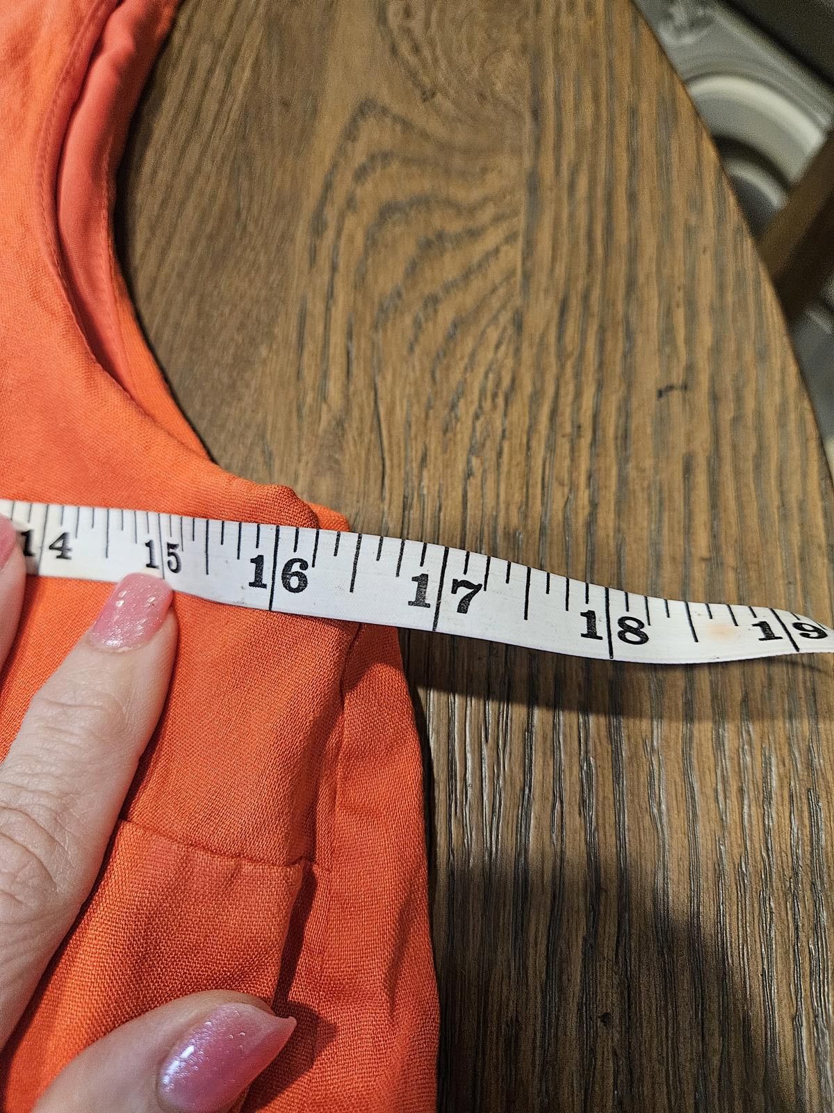 Designer Antonio Melani Women's Stylish Orange Dress Size S / US 4 / IT 40 - 4 Thumbnail