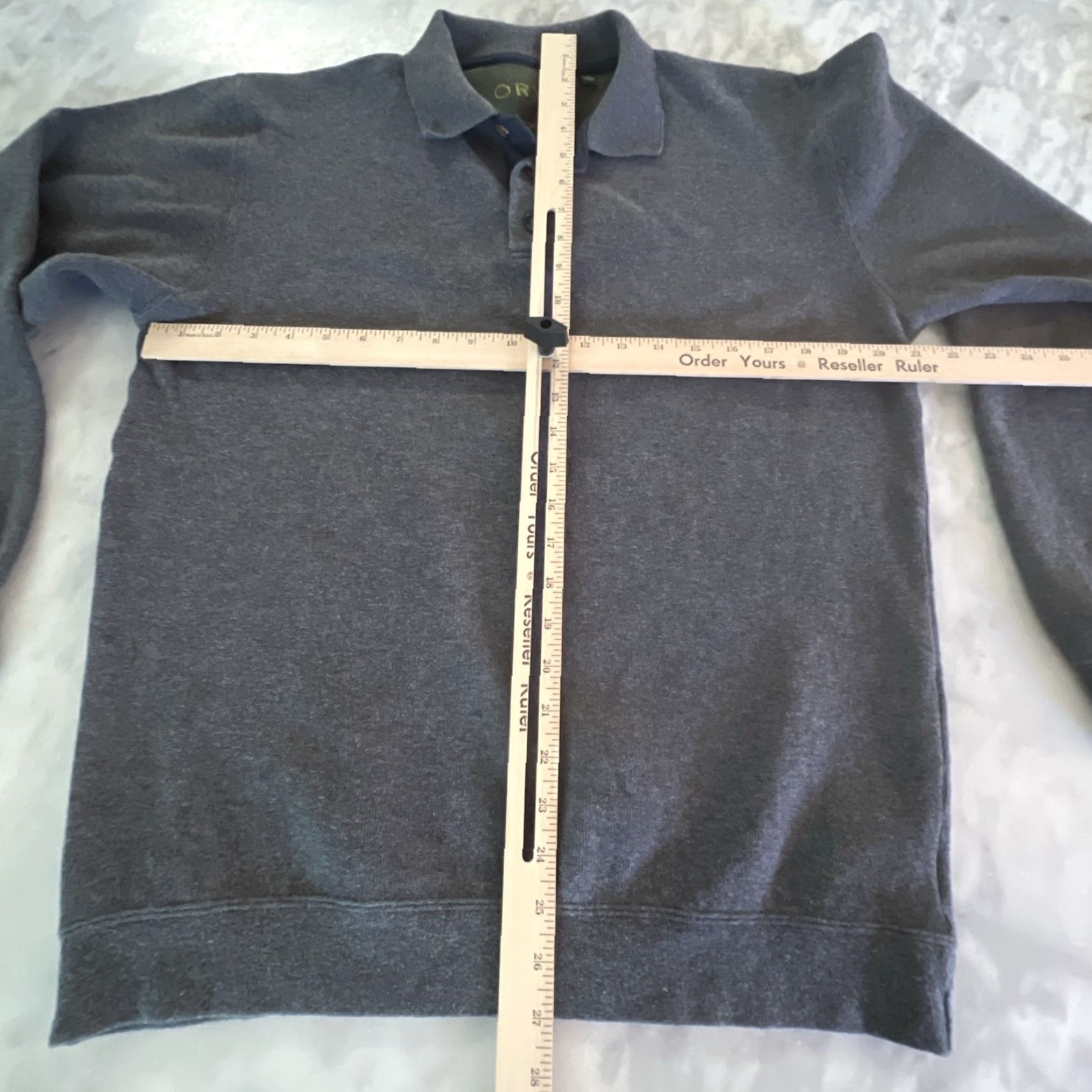 Orvis Orvis Sweater Men’s Medium Collared Pullover Gray Outdoor Adventure Long Sleeve Size US M / EU 48-50 / 2 - 6 Thumbnail