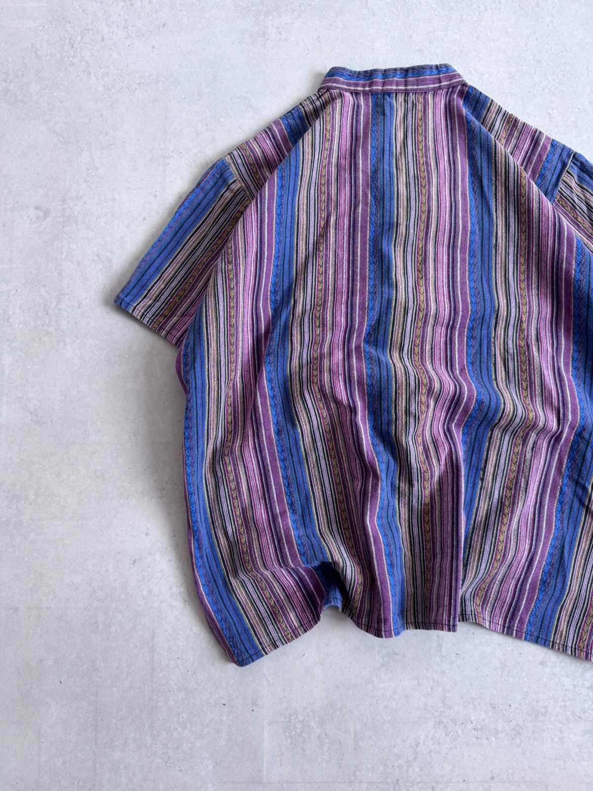 Japanese Brand Vintage Coogi Style Unisex Knitted Short Sleeve Coton Shirt Size US L / EU 52-54 / 3 - 9 Thumbnail