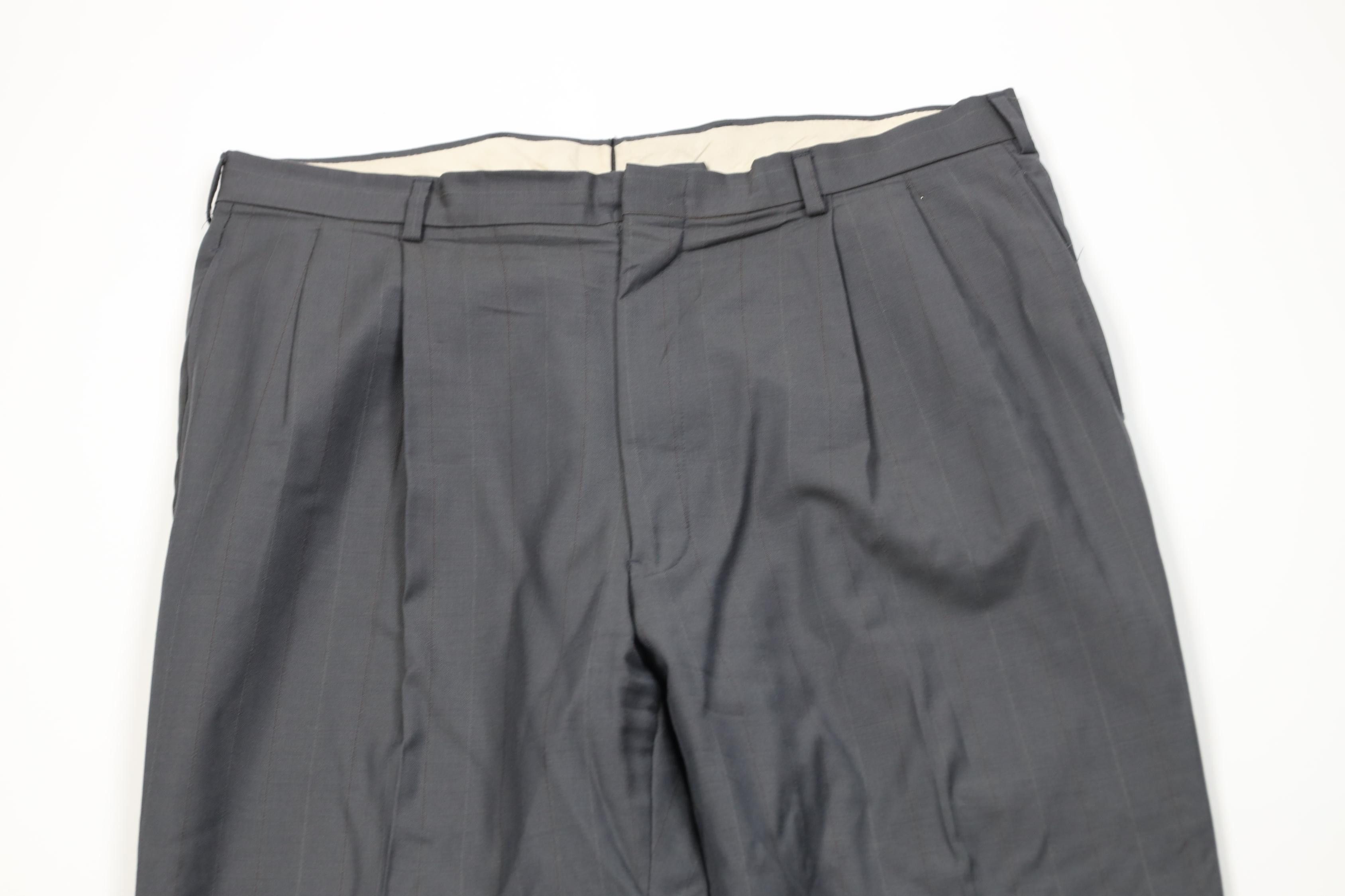 Vintage Vintage 70s Streetwear Wool Blend Knit Wide Leg Chino Pants Size US 38 / EU 54 - 2 Thumbnail
