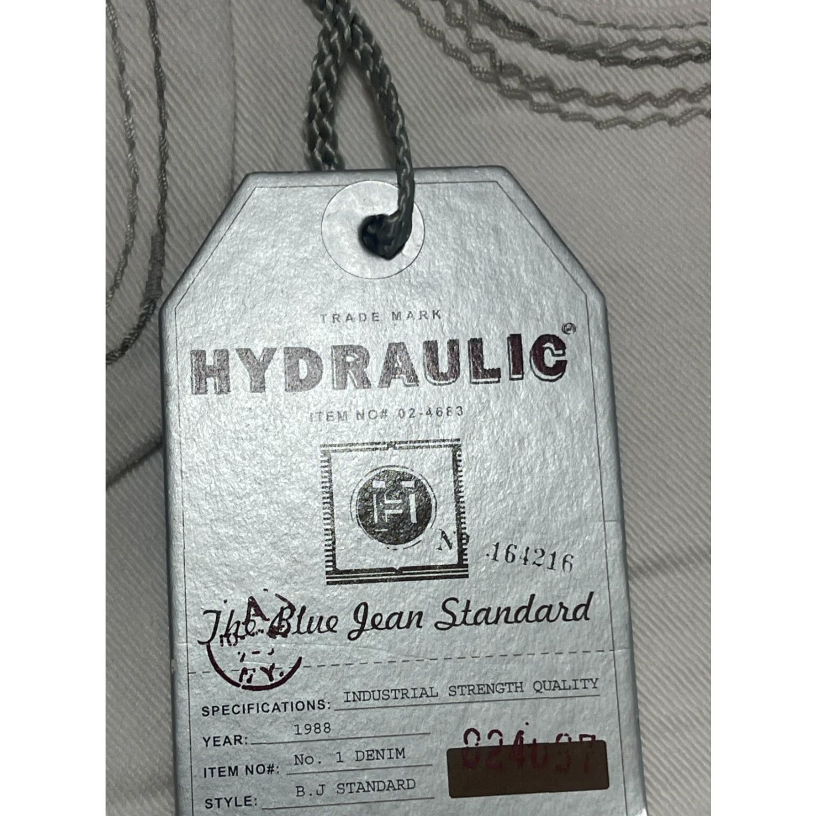 Vintage HYDRAULIC Jeans, Women's Junior Size 7/8 Cropped White NWT Size 28" / US 6 / IT 42 - 4 Thumbnail