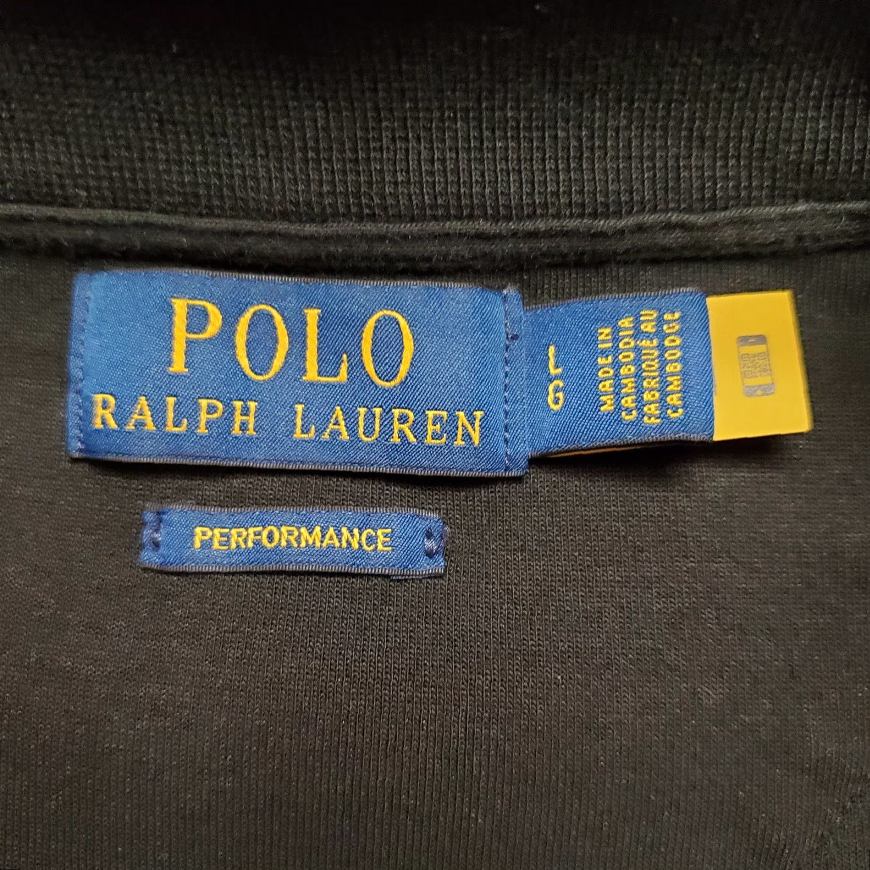 Polo Ralph Lauren Polo Ralph Lauren Shirt Men Large Black 1/4 Snap Long Sleeve Performance Stretch Polo Shirt Black Mens L Size US L / EU 52-54 / 3 - 4 Thumbnail