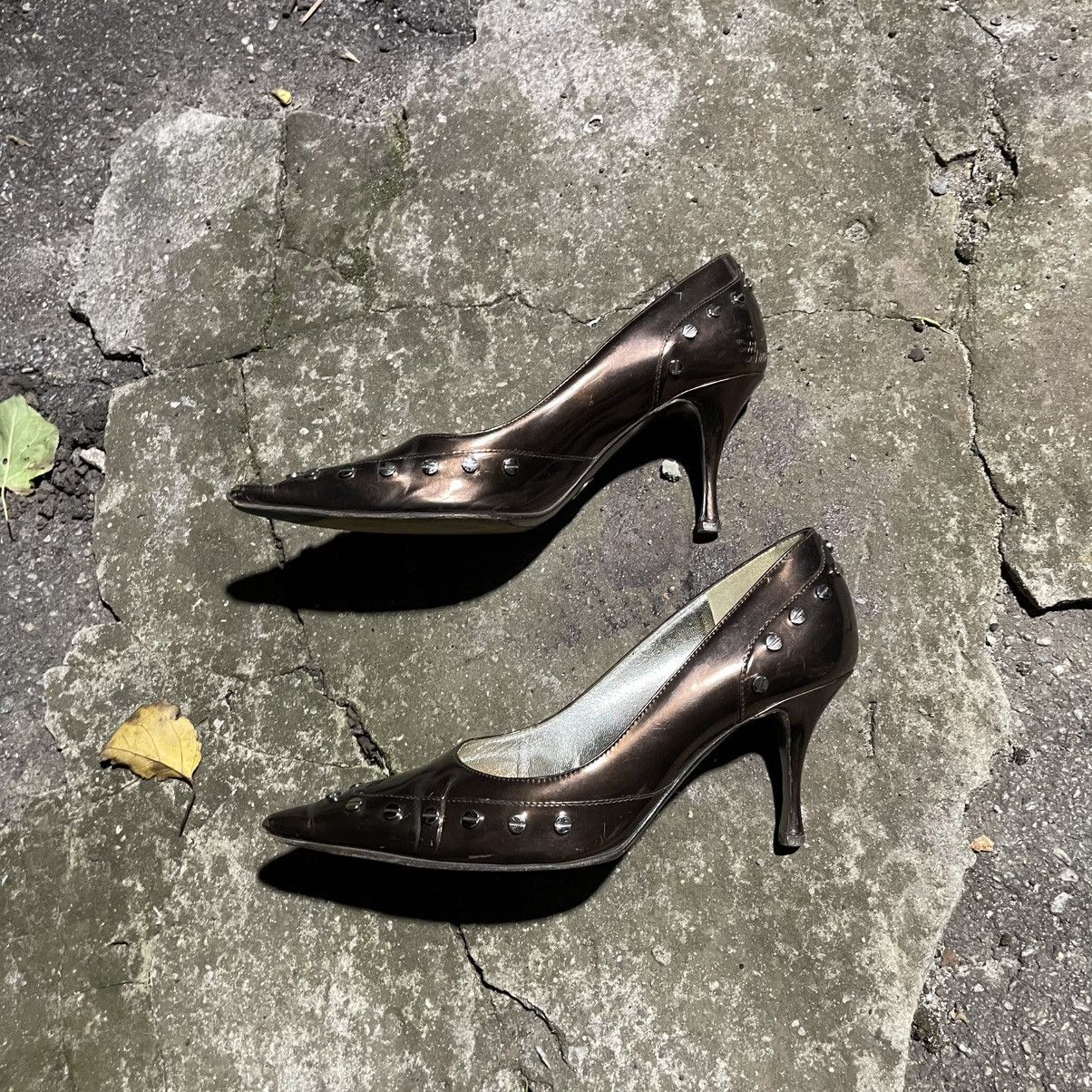 Dolce & Gabbana Dolce Gabbana Leather Slingback Pumps heels platform studded Size US 6 / IT 36 - 1 Thumbnail