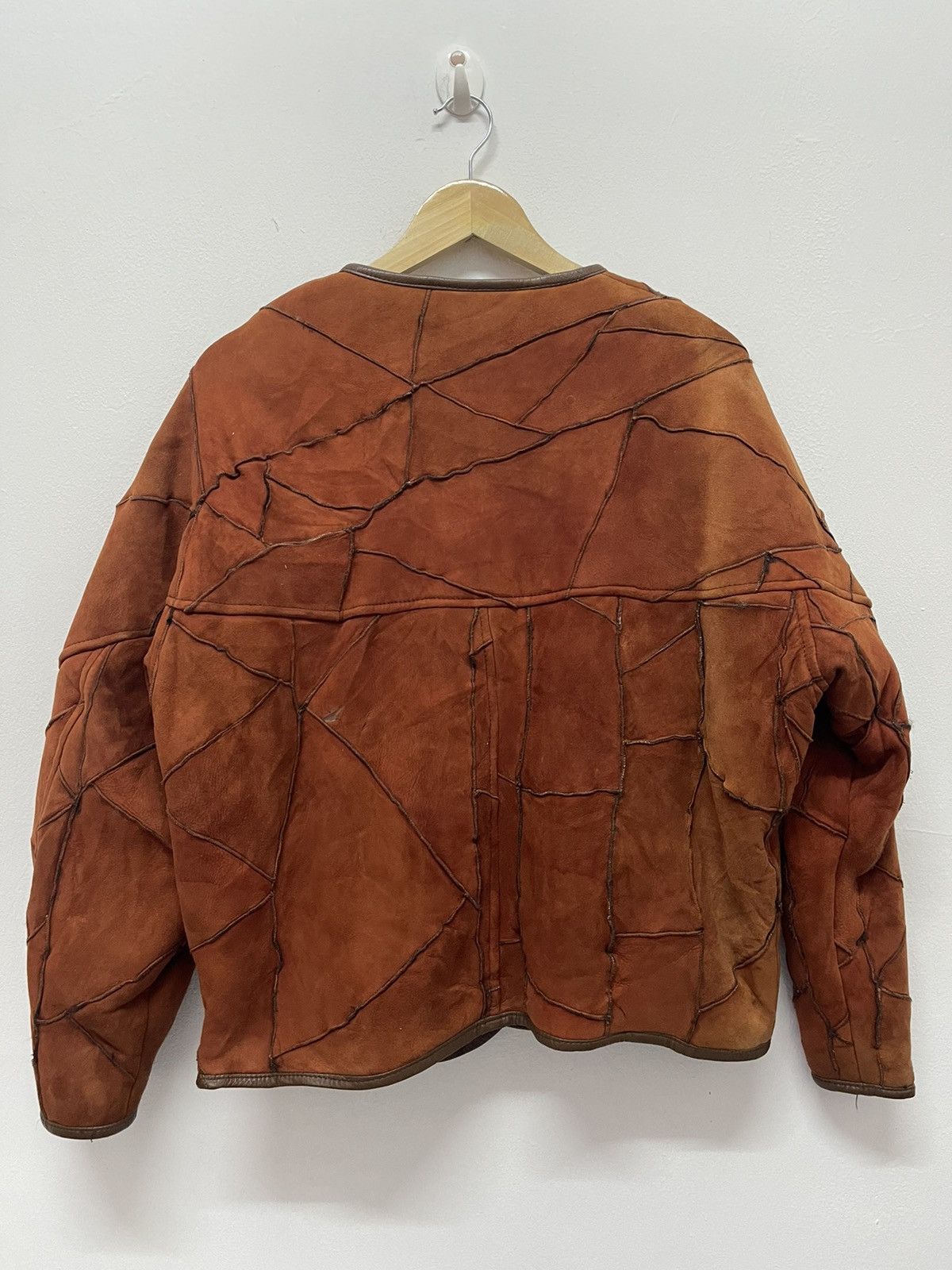 Genuine Leather Vintage PATCHWORK LAMBSKIN CROP Jacket Hai Sporting Gear Size US M / EU 48-50 / 2 - 5 Thumbnail