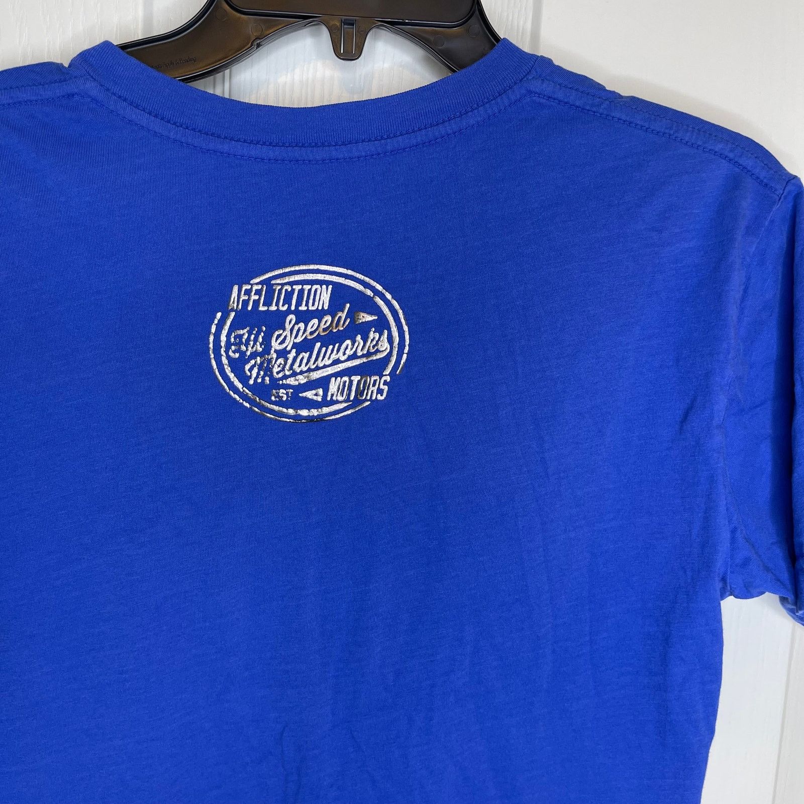 Affliction Affliction Men's American Customs Blue Short Sleeve Tee, S Size US S / EU 44-46 / 1 - 5 Thumbnail