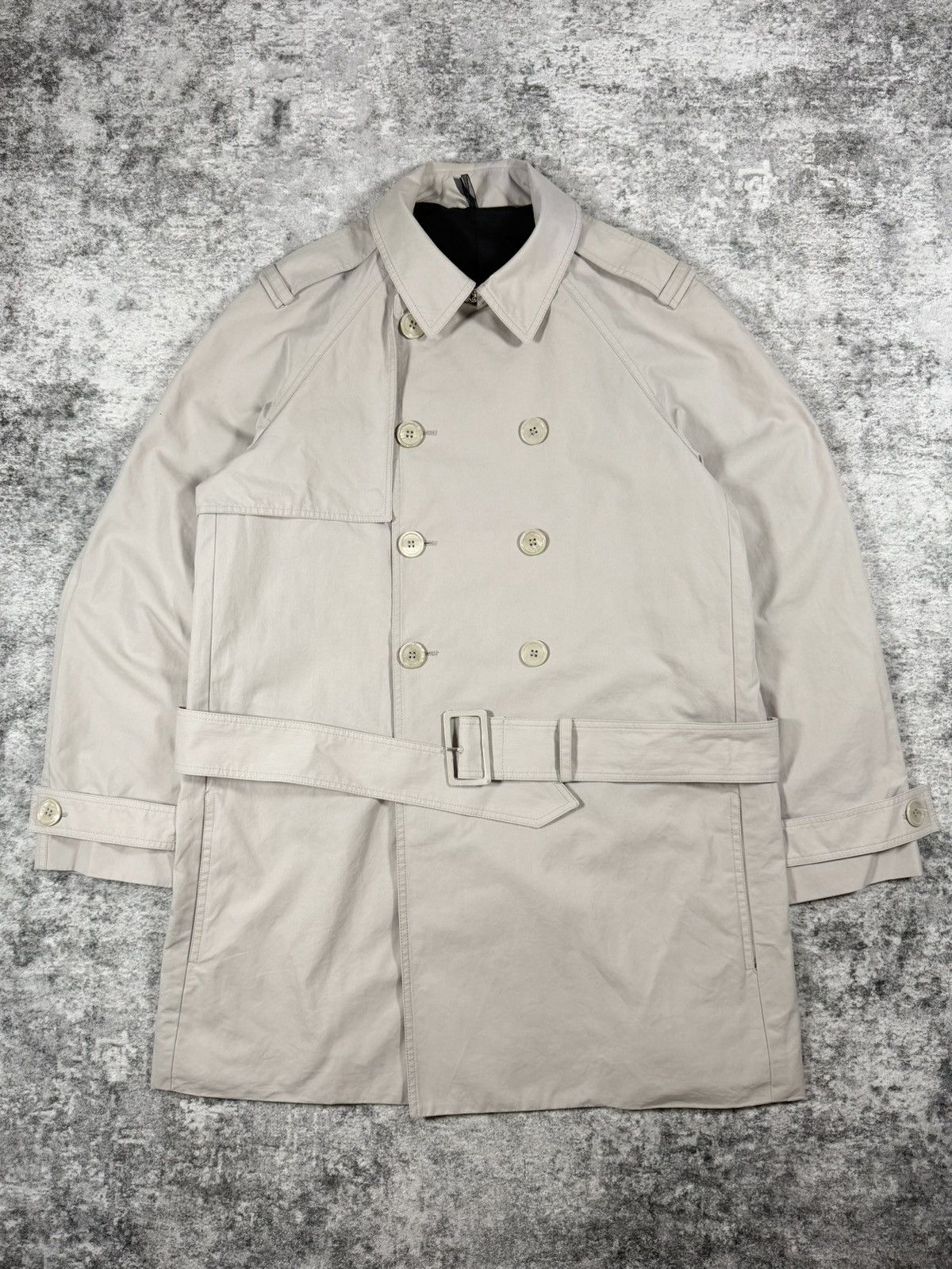 Dior FW11 Dior Homme KVA Beige Doublure Belted Trench Coat Size US M / EU 48-50 / 2 - 1 Thumbnail