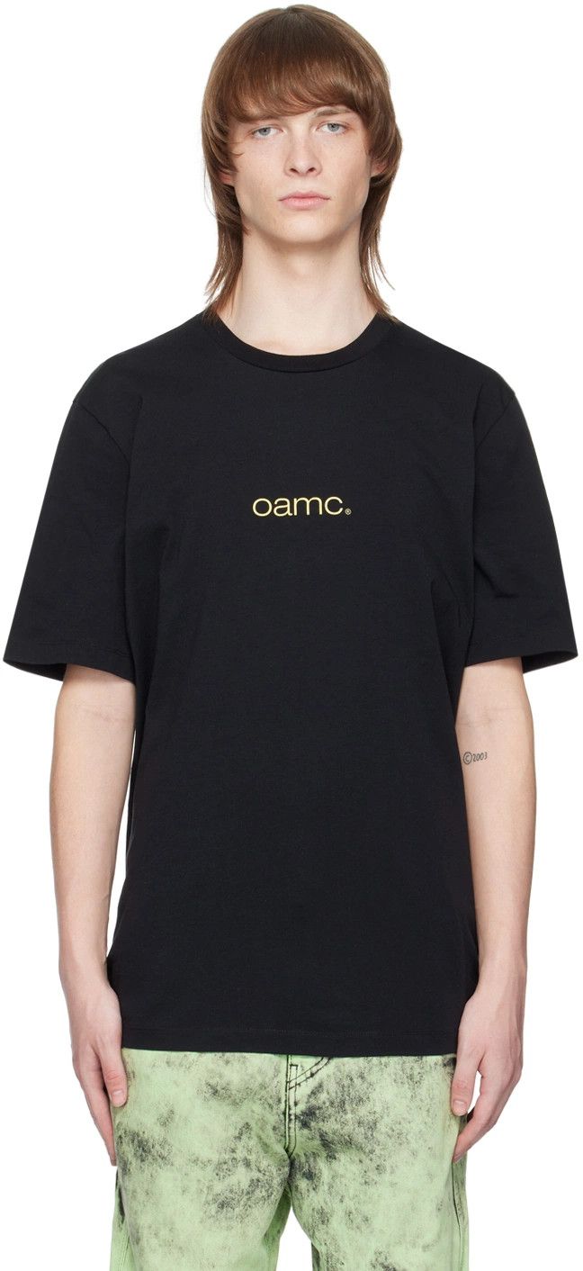 OAMC o1y0225 Logo Crewneck T-Shirt in Black Size US S / EU 44-46 / 1 - 1 Thumbnail