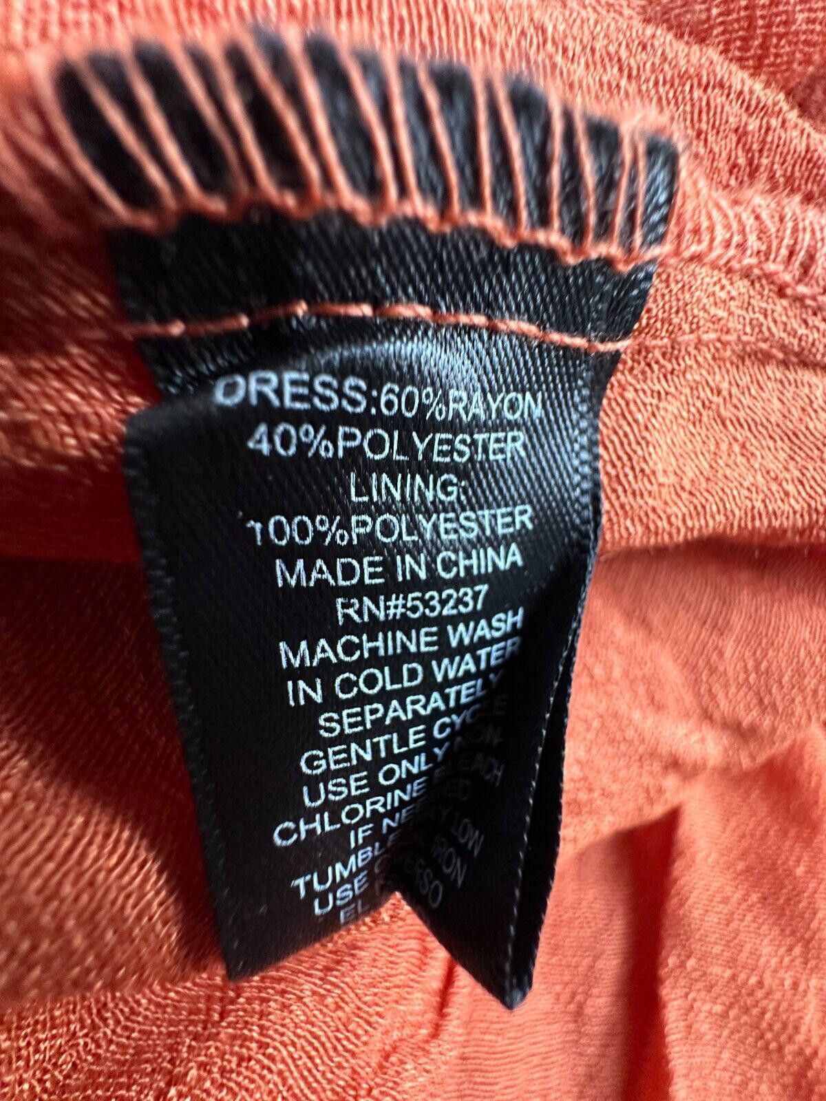Designer mlle Gabrielle Burnt Orange dress full Dress Size 3X Size 3XL / US 20-22 - 7 Thumbnail
