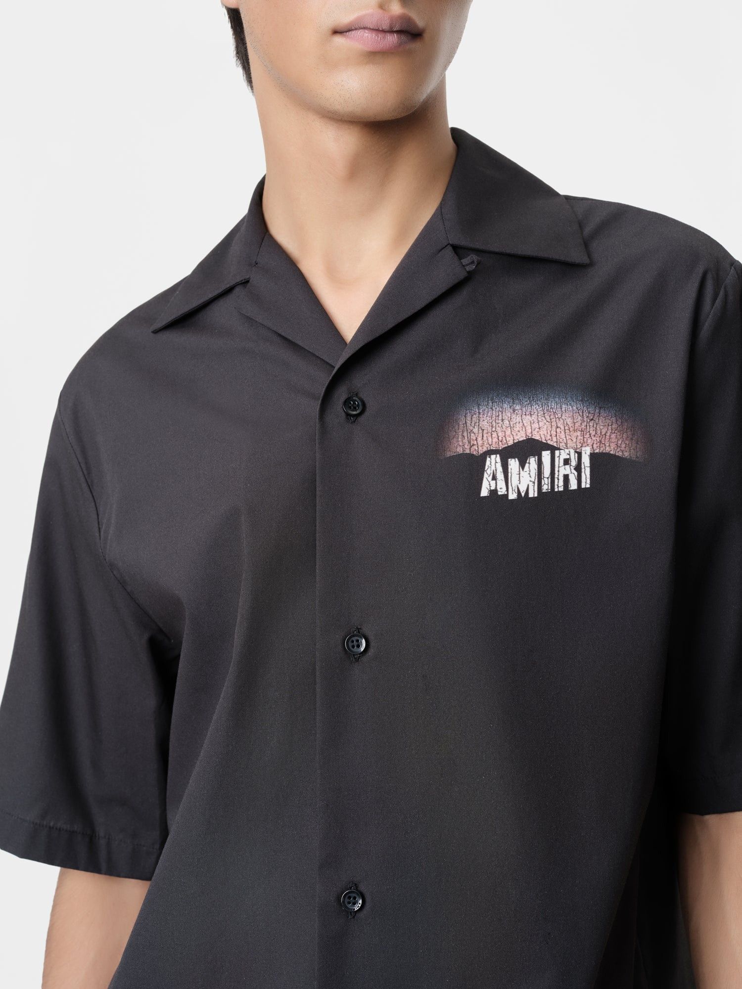 Amiri o1orln1025 Hollywood Lights Camp Shirt in Black Size US S / EU 44-46 / 1 - 5 Thumbnail