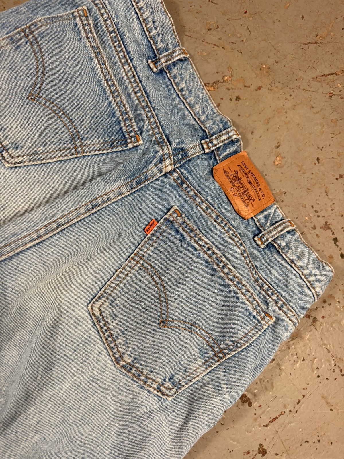 Levi's Vintage Clothing Vintage Light Wash Orange Tag Levi 619s Size US 32 / EU 48 - 2 Thumbnail