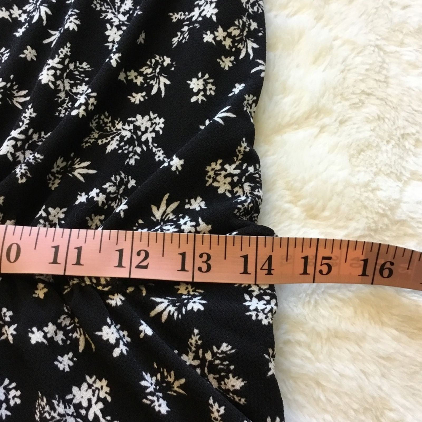 Mango MNG Black Ruffle Cap Sleeve Floral Mini Dress Size M / US 6-8 / IT 42-44 - 13 Thumbnail