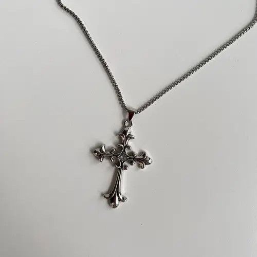Jewelry Y2K 2000s grunge punk gothic emo cross pendant necklace Size ONE SIZE - 5 Thumbnail